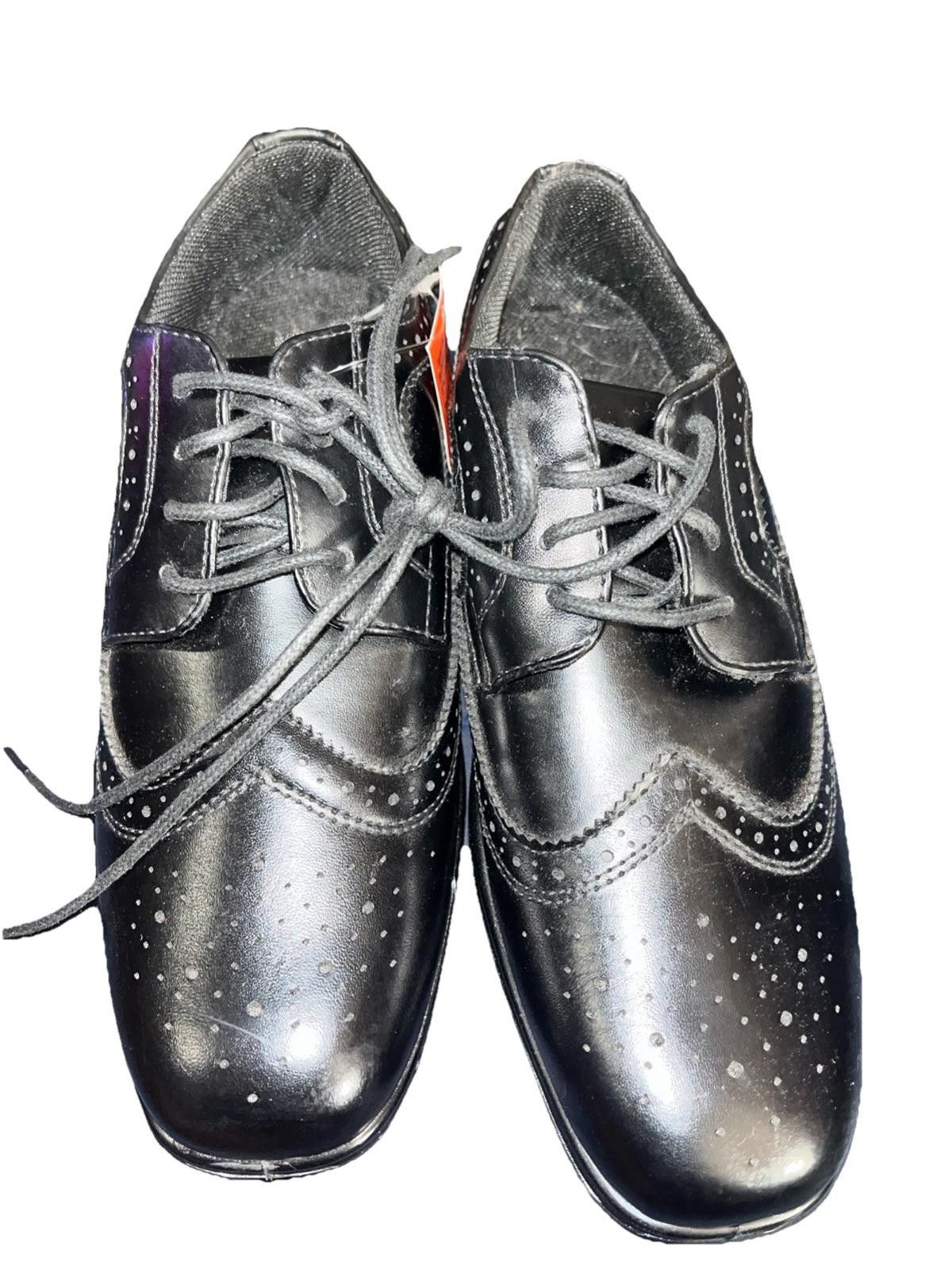 Other Deer Stag Boys Wingtip Black Size 5M Shoe Size US 5 / EU 37 - 2 Thumbnail