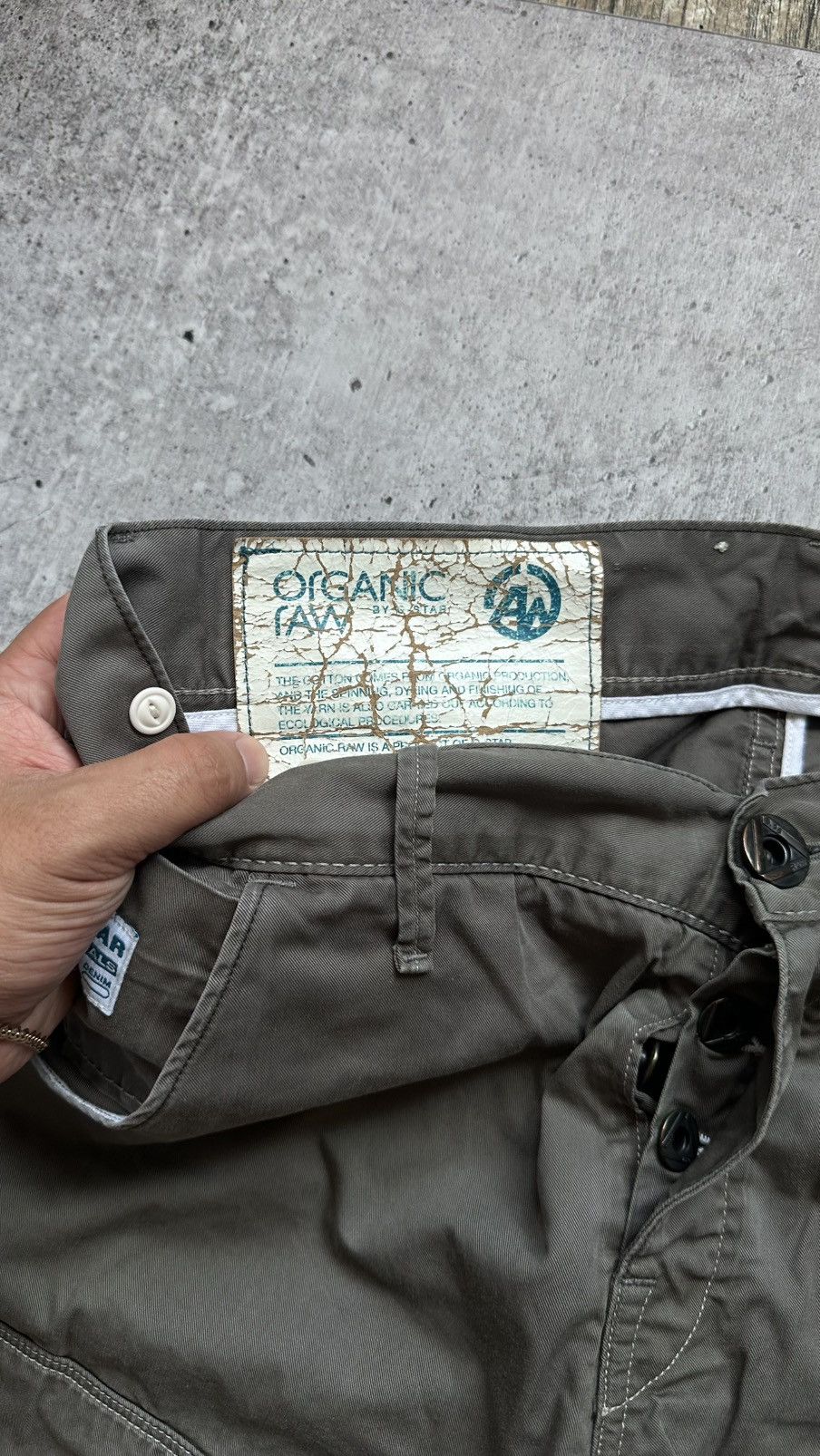 G-Star G star Raw Organic Cargo Style Vintage Casual Pants Size US 33 - 5 Thumbnail