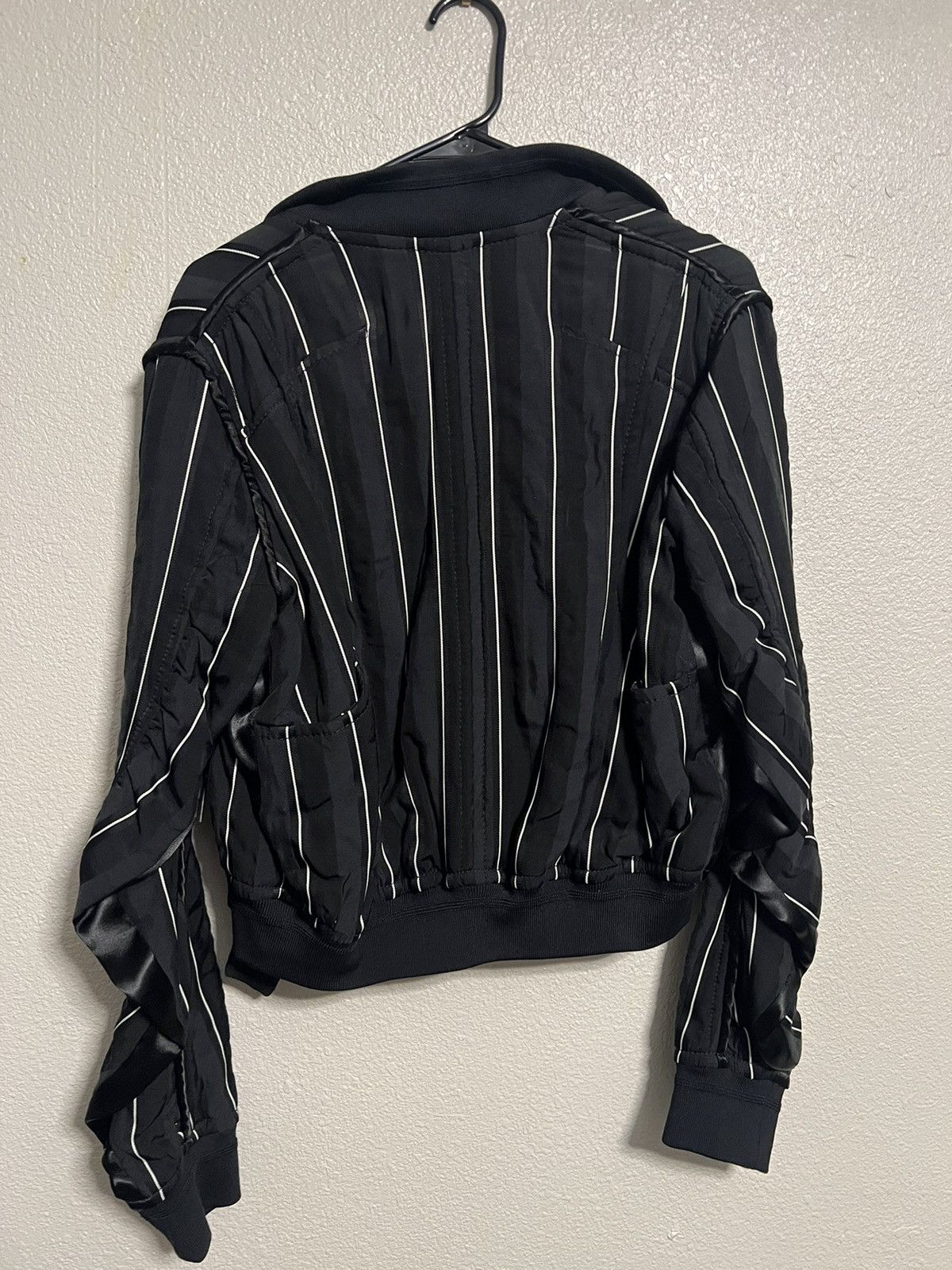 Haider Ackermann Striped Bomber Jacket