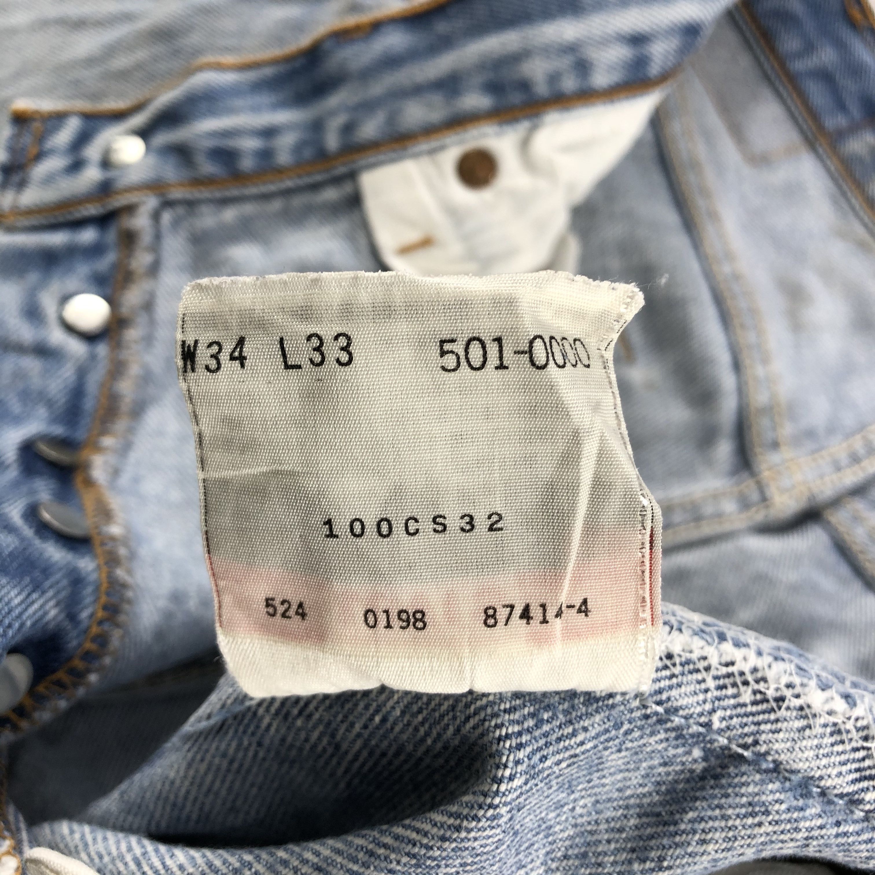Levi's × Vintage 90s Vintage Light Wash Levis 501 Jeans-JM2595 Size US 33 - 15 Thumbnail