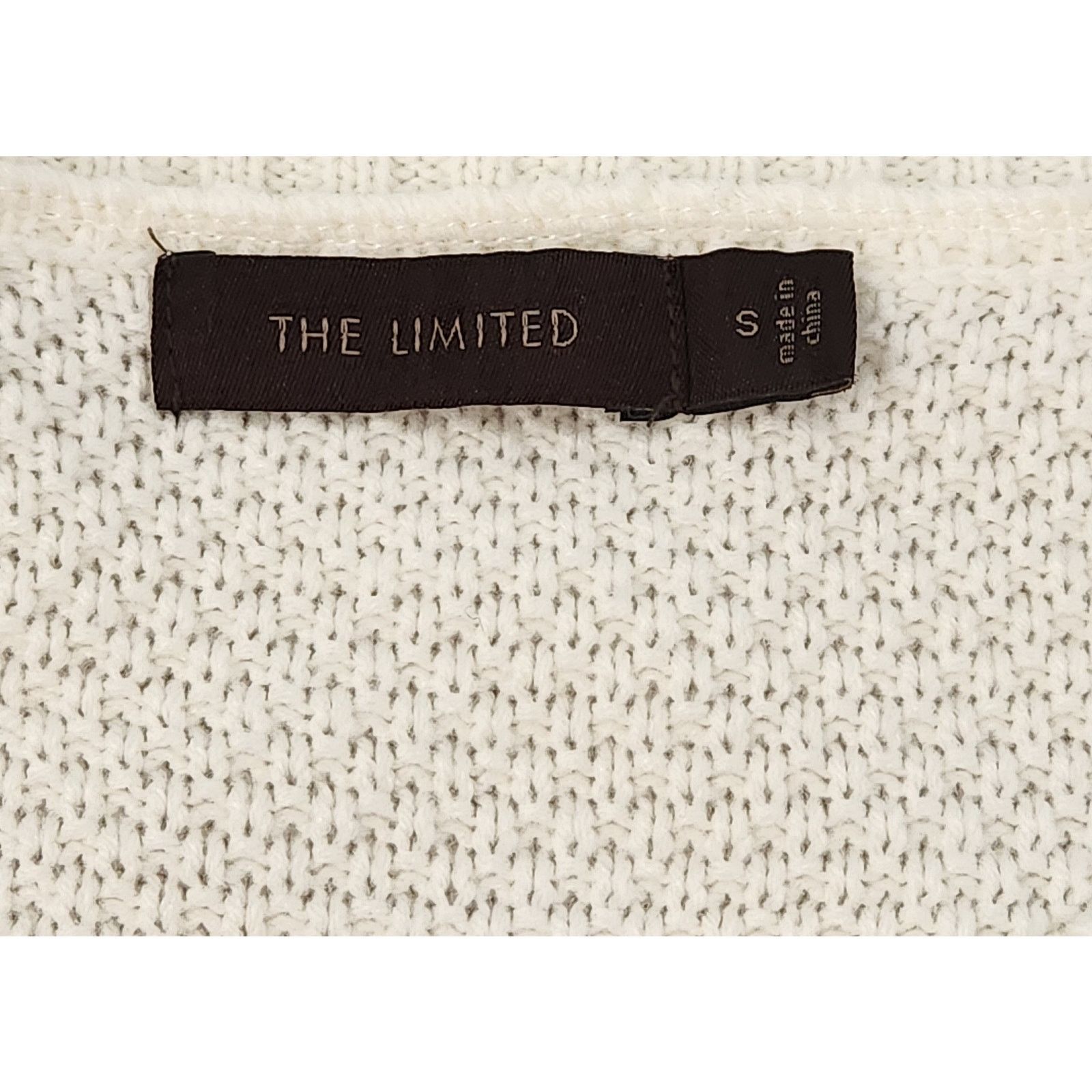 Other The Limited Cream Cable Knit Batwing Cap Sleeves Top S Soft Size S / US 4 / IT 40 - 3 Thumbnail