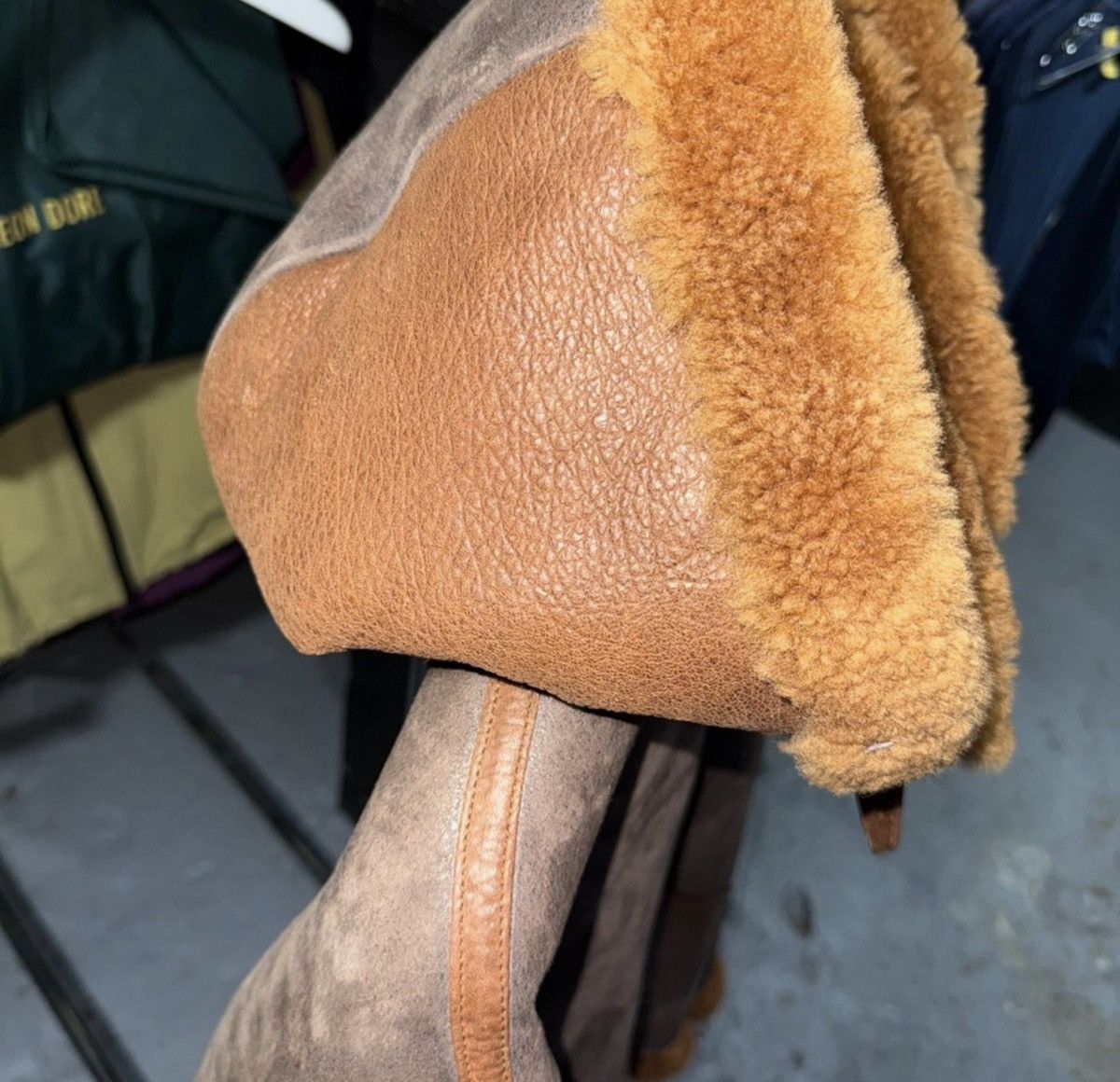 Aime Leon Dore Aimé Leon Dore Hooded Shearling Jacket Brown Chestnut 2XL Size US XXL / EU 58 / 5 - 9 Thumbnail