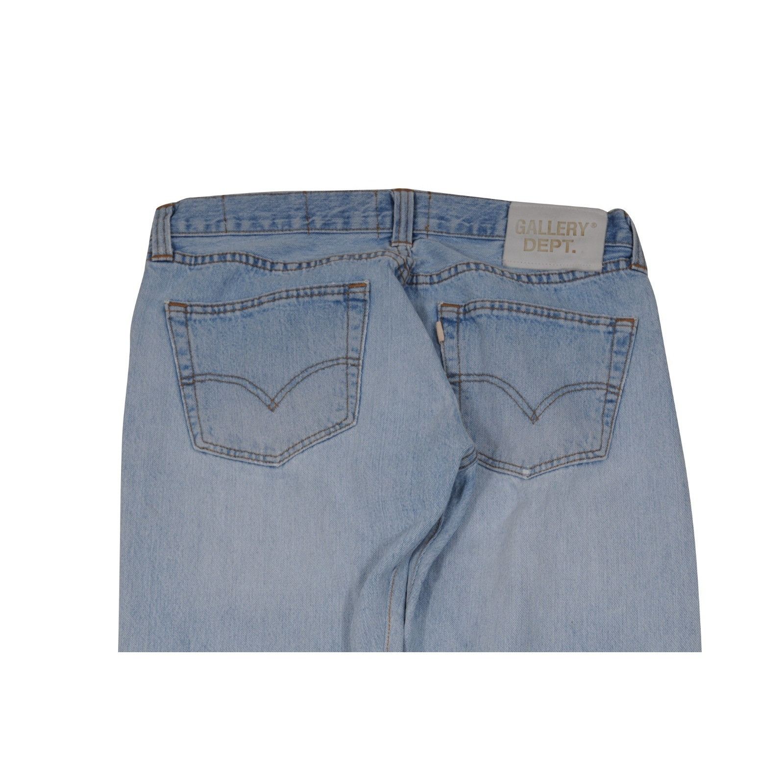 Gallery Dept. Gallery Dept 5001 Jean 32x32 Light Blue Wash Denim Raw Hem Size US 32 / EU 48 - 13 Thumbnail