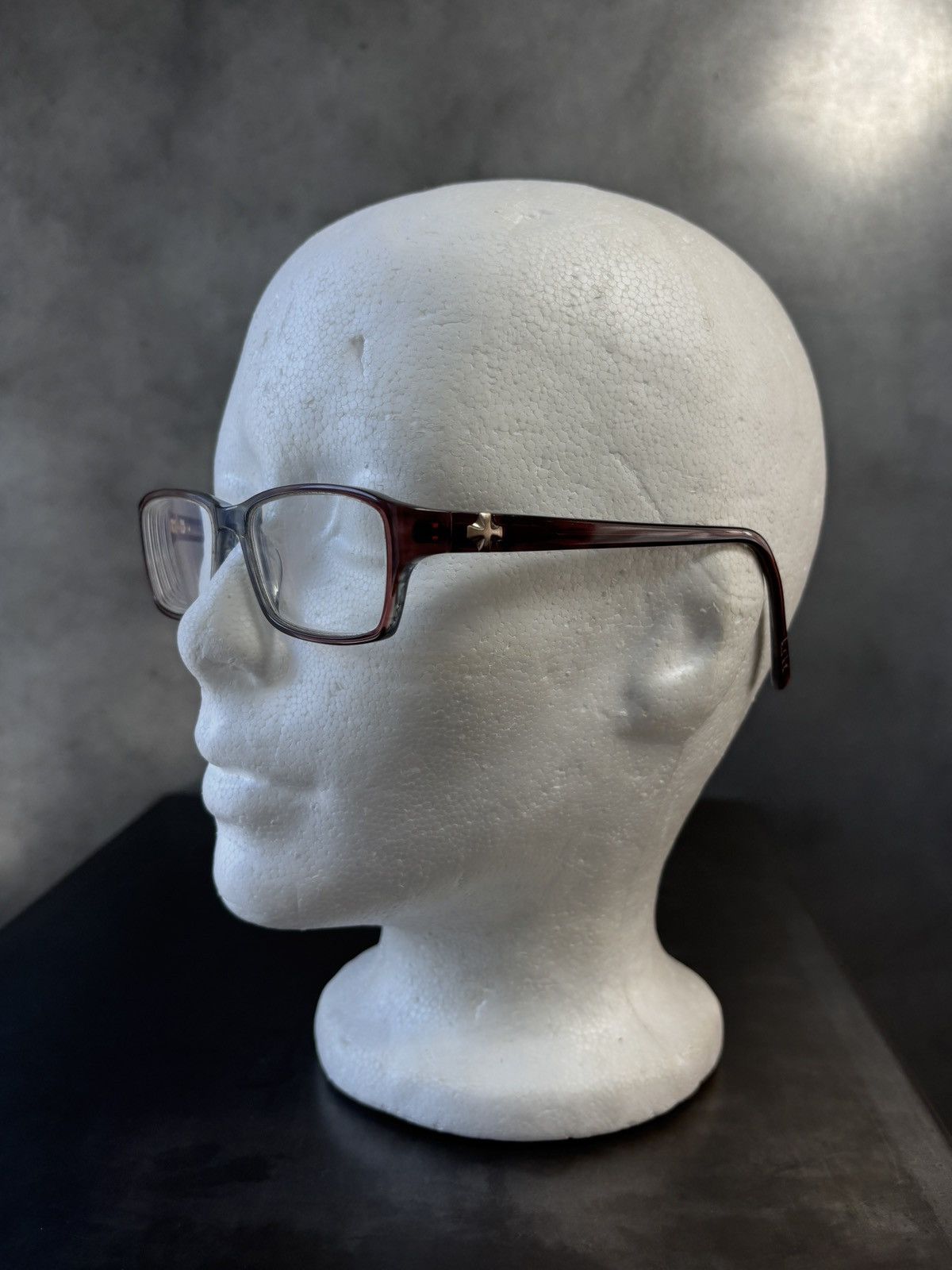 Nicole Miller Nicole Miller Carmine Glasses Frames Cross Stud Chrome Heart Size ONE SIZE - 12 Thumbnail