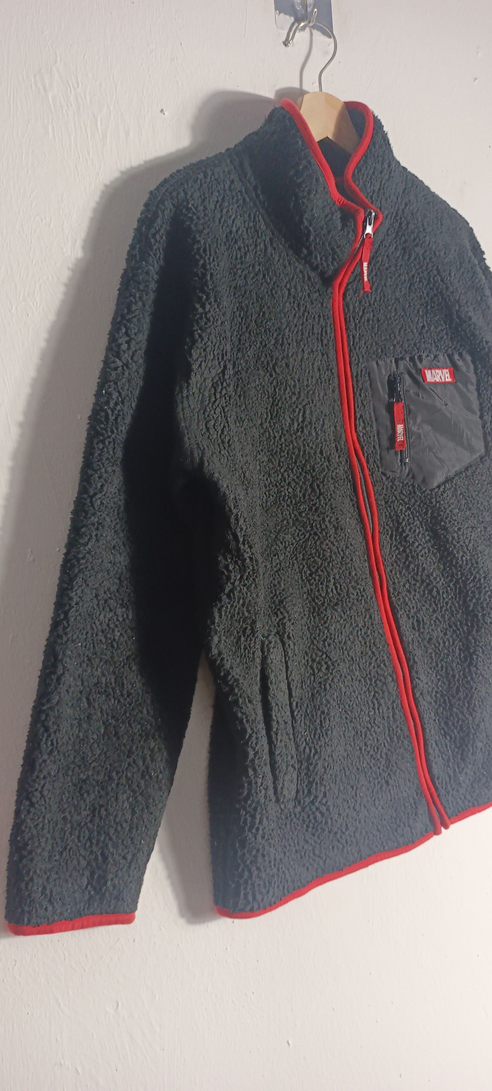 Japanese Brand × Marvel Comics × Vintage 🔥Marvel Sherpa Full Zipper Jacket Size US L / EU 52-54 / 3 - 7 Thumbnail