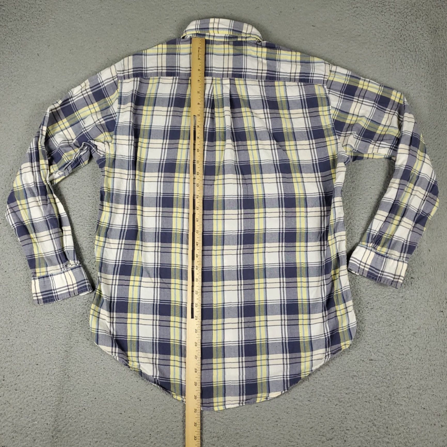 Brooks Brothers Brooks Brothers Shirt Mens Medium Blue Plaid Button-Up Long Sleeve Size US M / EU 48-50 / 2 - 3 Thumbnail