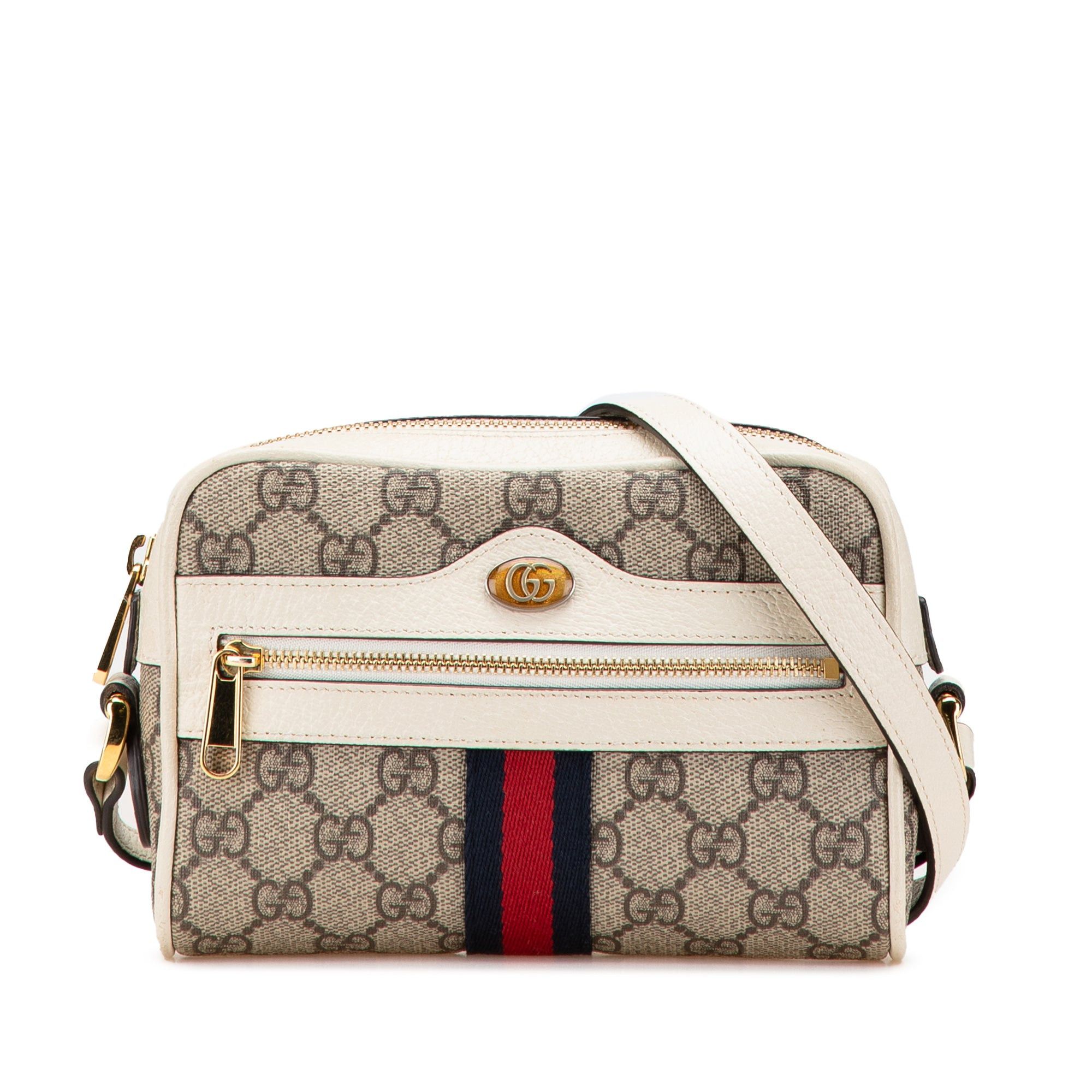 Gucci Gucci Mini GG Supreme Ophidia Crossbody Brown Size ONE SIZE - 1 Thumbnail