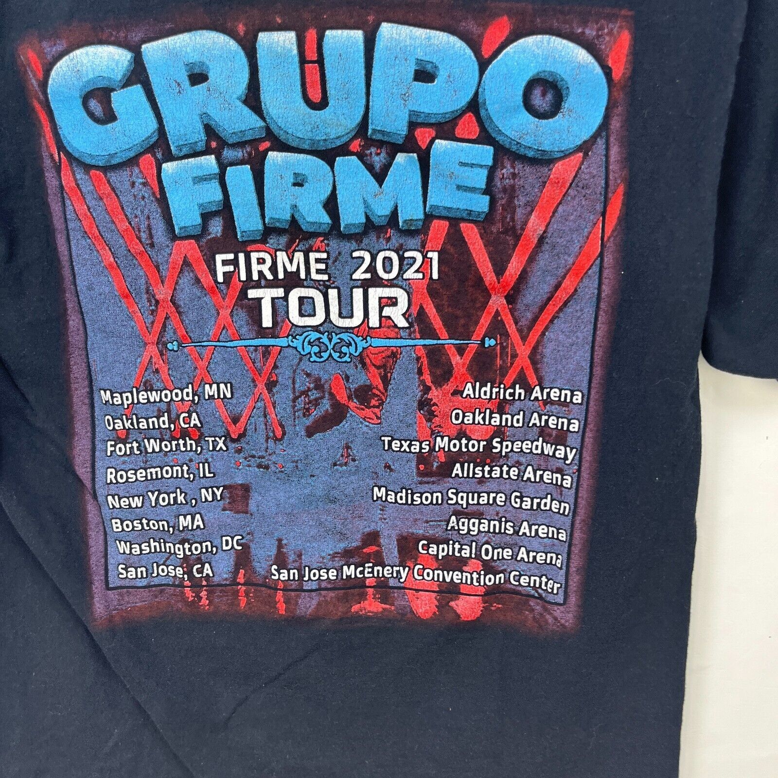 Vintage Grupo Firme 2021 Tour Medium Banda Mexico Frontera Tequila Size US M / EU 48-50 / 2 - 7 Thumbnail