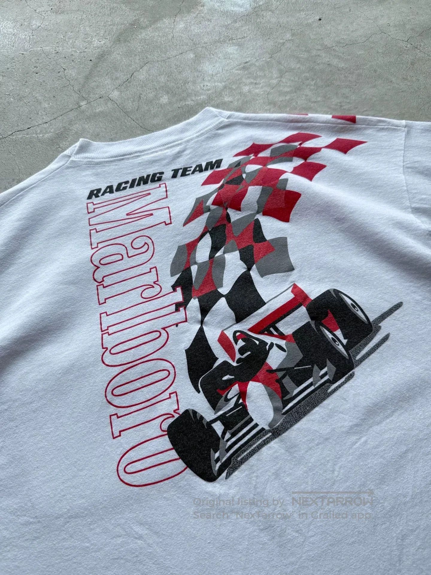 Vintage Vintage 90s Marlboro Racing Pocket Tee. Size US XL / EU 56 / 4 - 6 Thumbnail