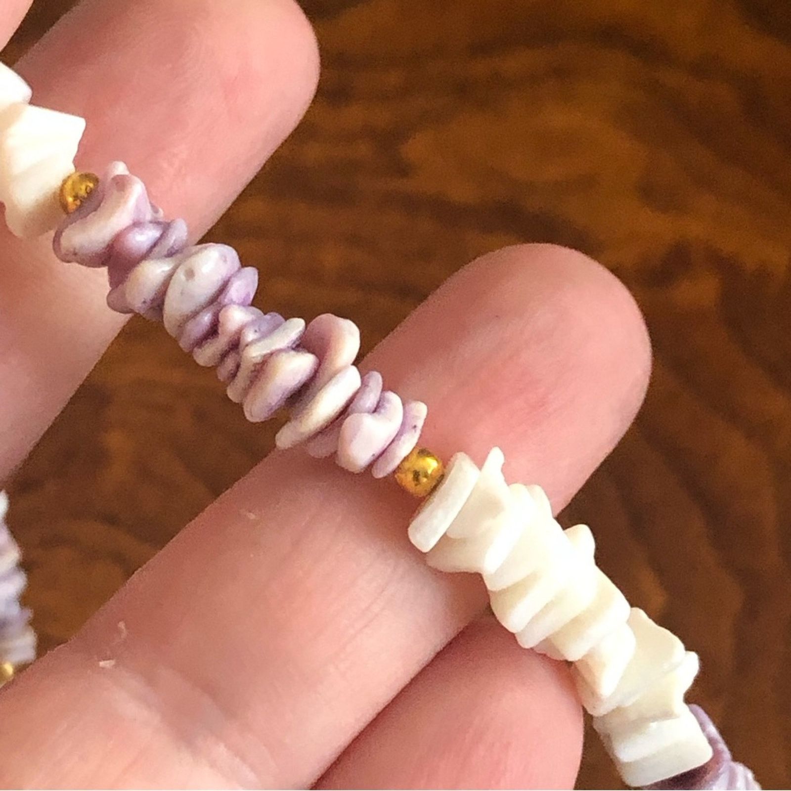 Vintage Vintage 70s painted shell chip choker necklace Size ONE SIZE - 8 Thumbnail