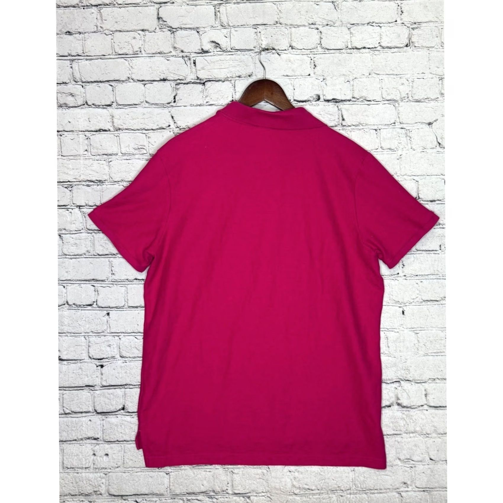 U.S. Polo Assn. U.S. Polo Assn. Performance Pique Polo Shirt Mens XL Pink Short Sleeve Casual Activewear Golf Breathable Embroidered Logo Summer Sport Shirt Size US XL / EU 56 / 4 - 6 Thumbnail