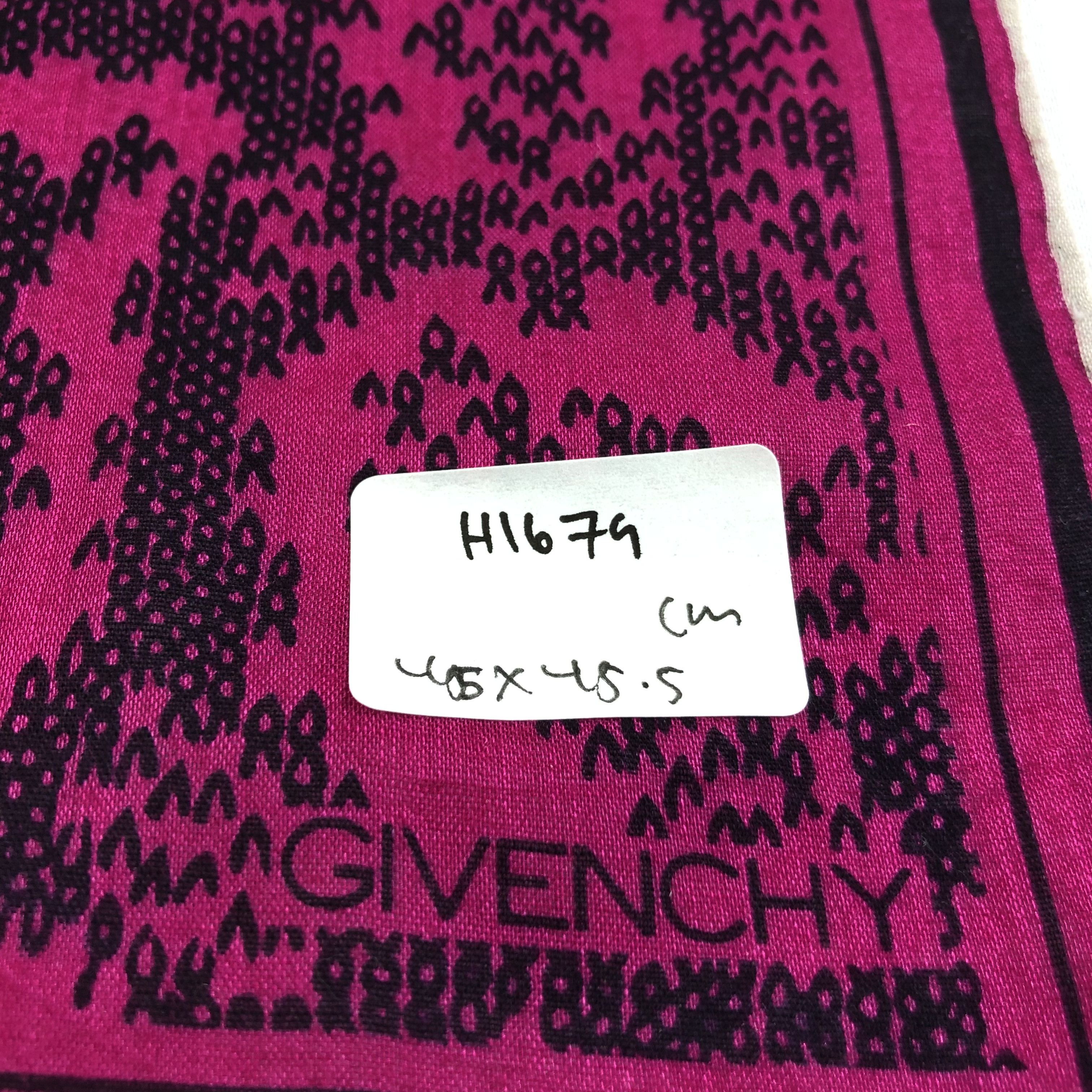 Givenchy Givenchy Handkerchief Neckerchief Bandana H1679 Size ONE SIZE - 6 Thumbnail