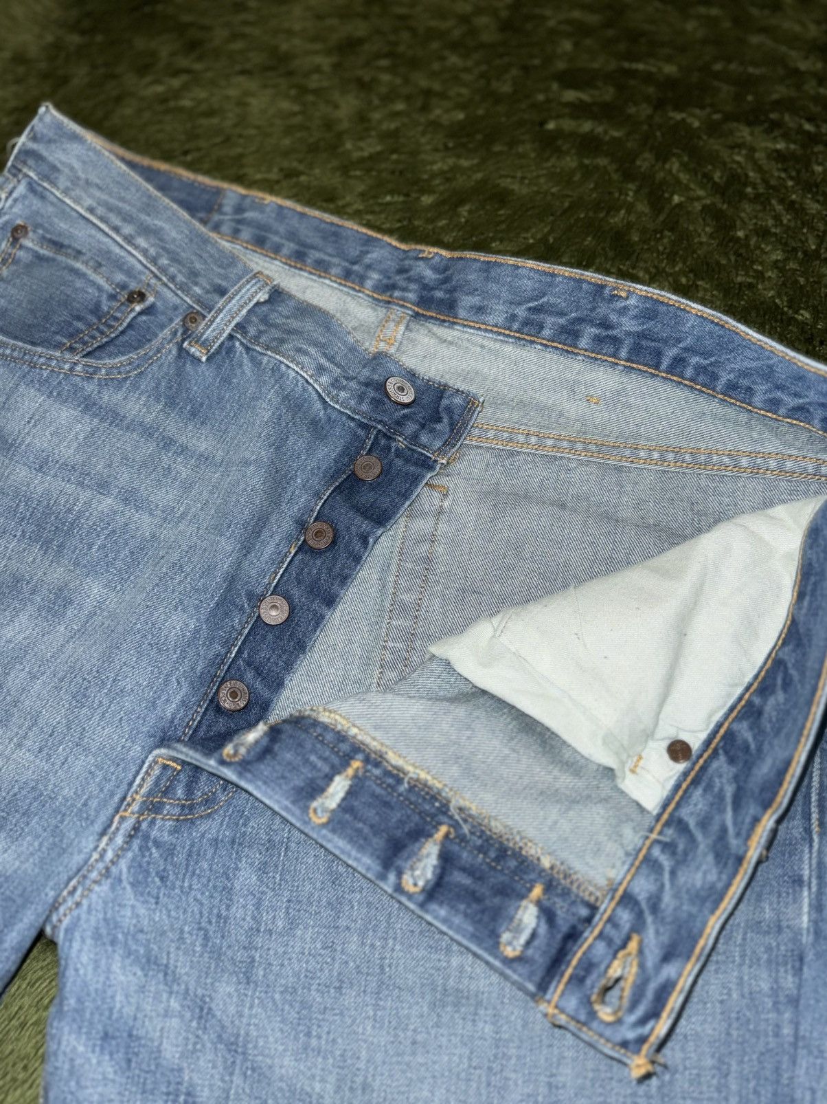 Levi's [W38/L32] Levi’s 501 Original Blank Tab Denim Indigo Size US 38 / EU 54 - 3 Thumbnail