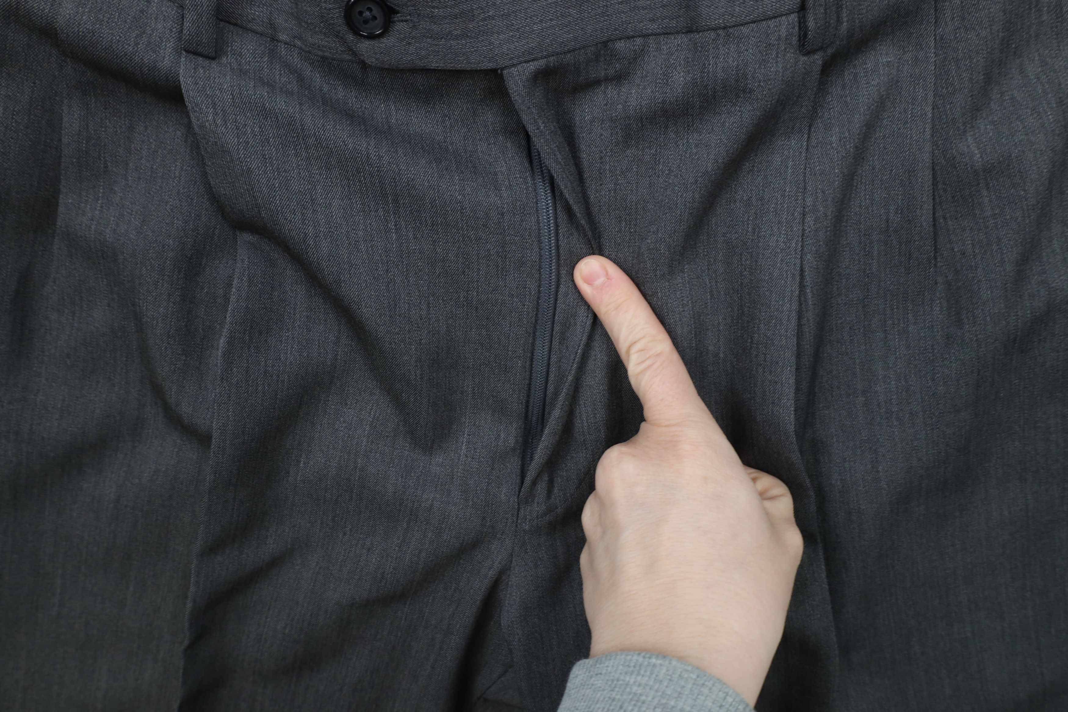 Brooks Brothers × Vintage Vintage Brooks Brothers Wide Leg Chino Pants Sharkskin Gray Size US 34 / EU 50 - 5 Thumbnail