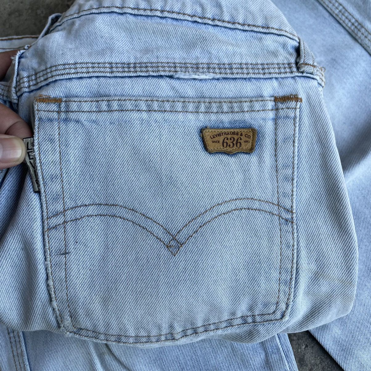 Levi's Vintage Clothing 🔥Vintage Levis 636 Stoned Washed Ripped Distress Denim Jeans Size US 30 / EU 46 - 19 Thumbnail