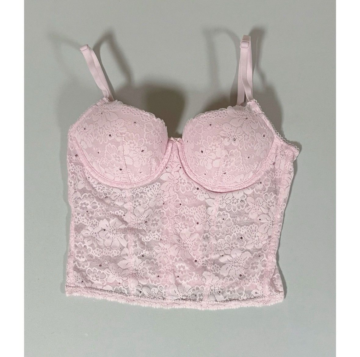 Victoria’s Secret Pastel Diamond Bra Top Lingerie Size S 🎀✨