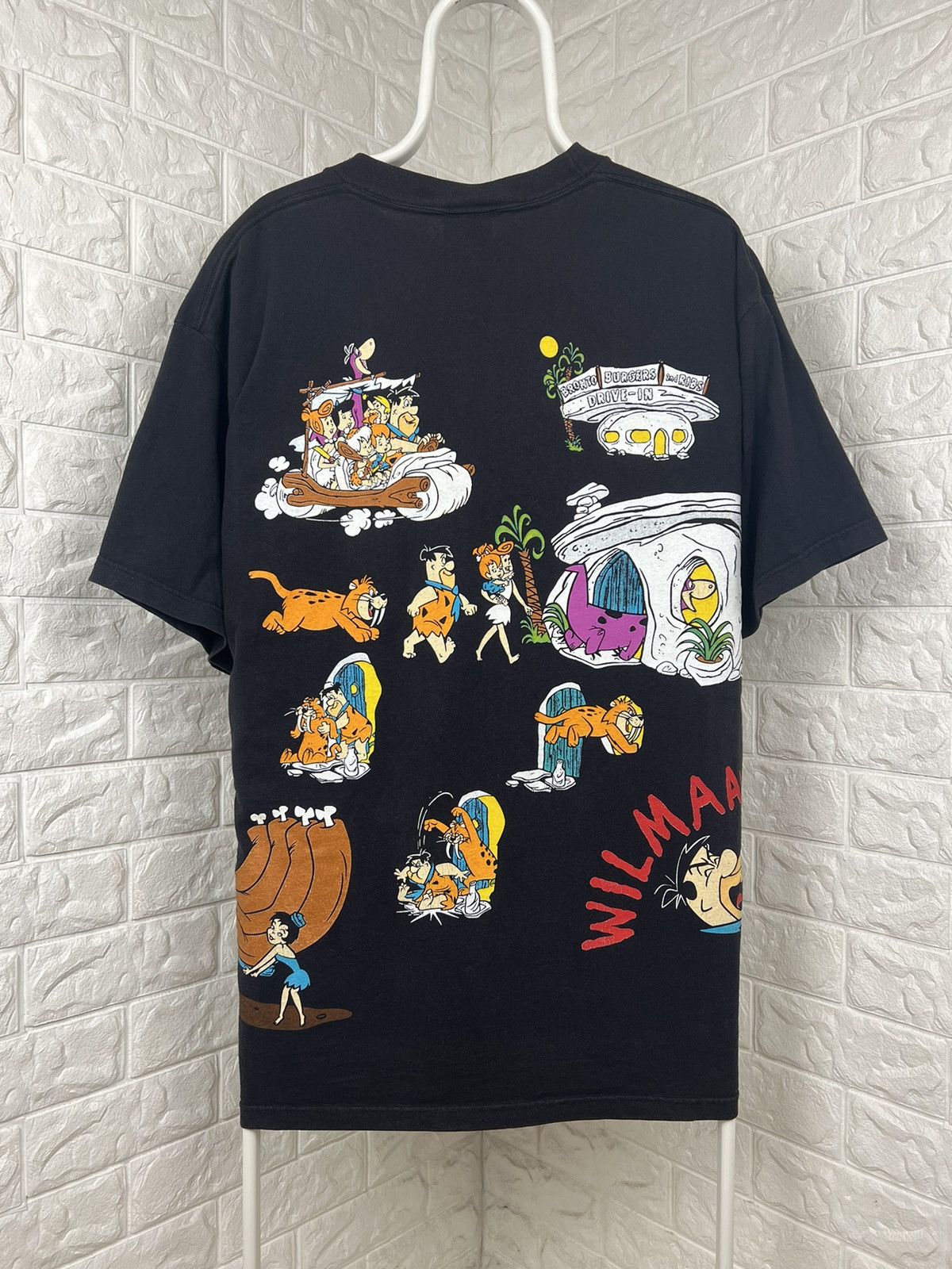 Cartoon Network × Vintage Vintage 1994 The Flintstones All Over Print T-shirt Size US XL / EU 56 / 4 - 2 Thumbnail