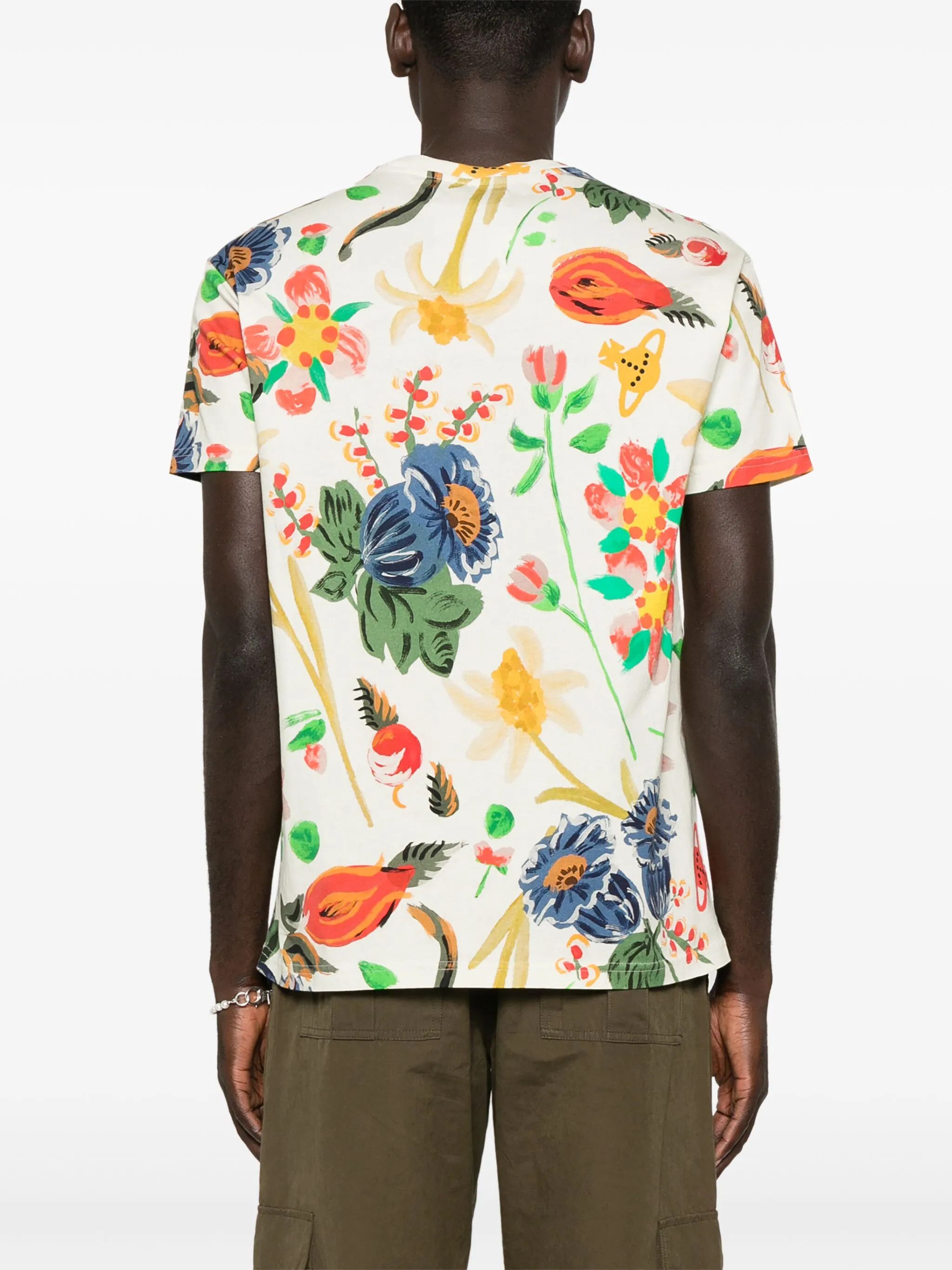 Vivienne Westwood o1f1d3z0525 Folklore-Print T-Shirt in Multicolor Size US XL / EU 56 / 4 - 4 Thumbnail