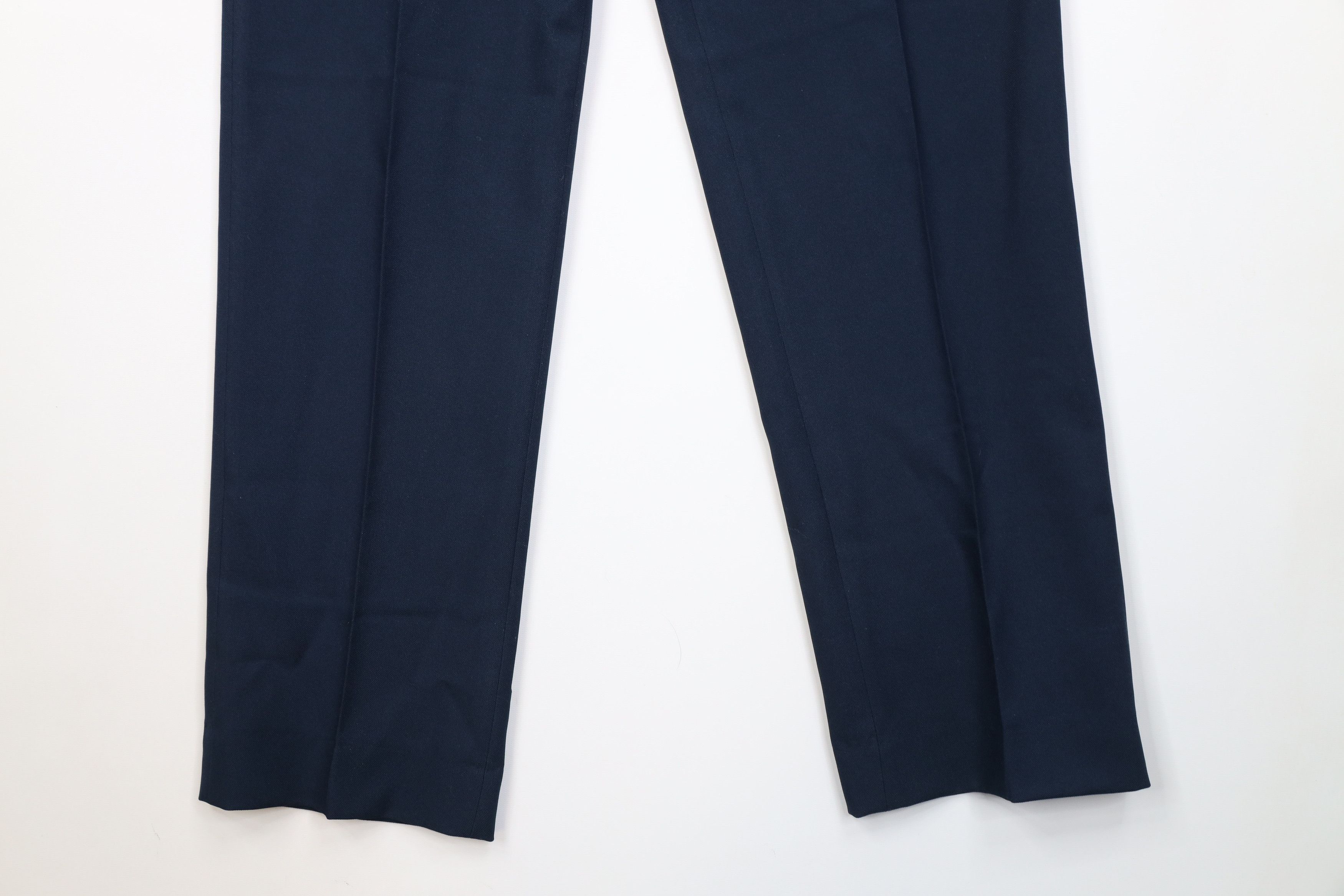 Vintage Vintage 70s Streetwear Flared Wide Leg Chino Pants Blue USA Size US 34 / EU 50 - 4 Thumbnail