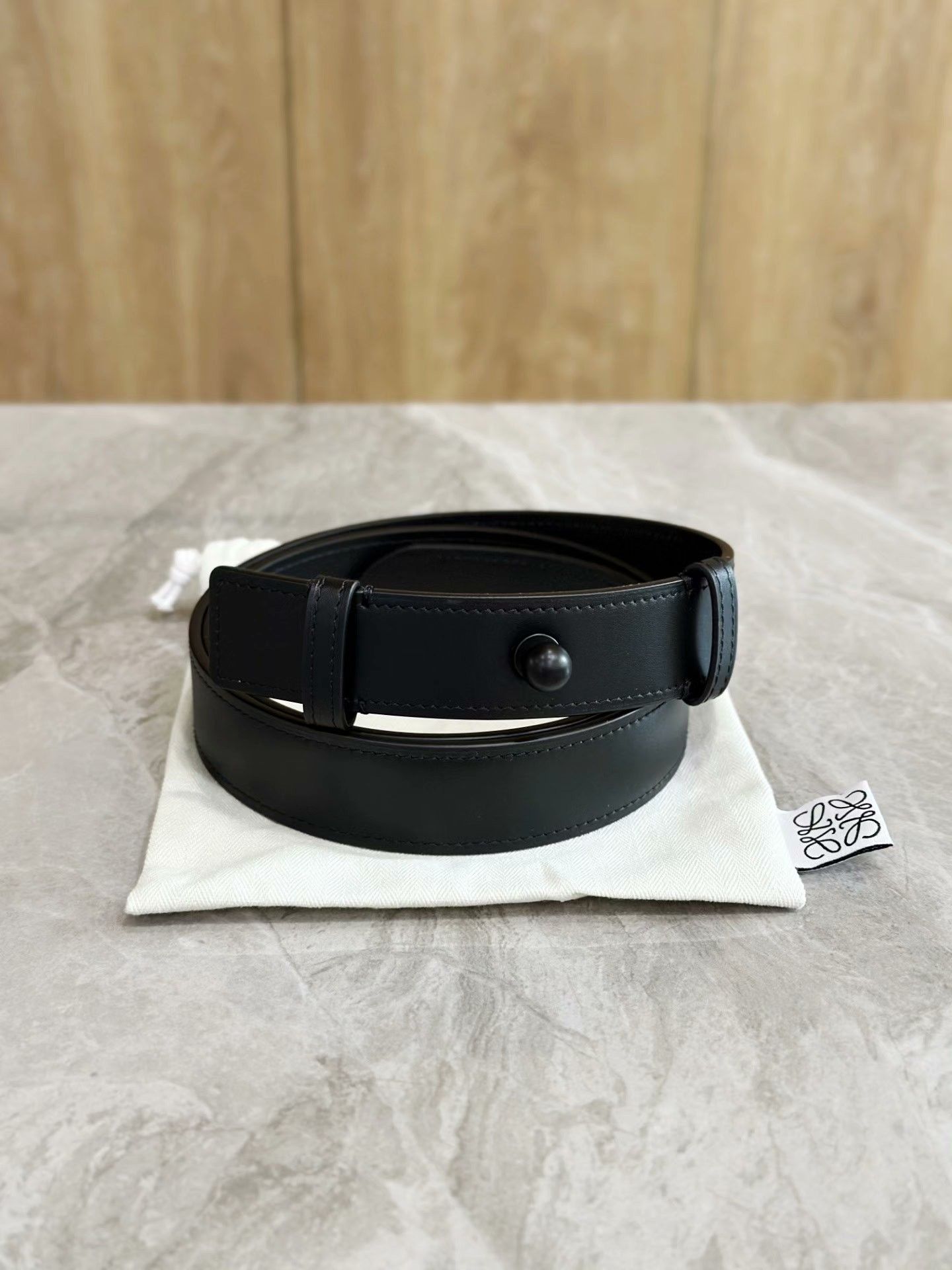Loewe LOEWE Black Casual Belt with Dust Bag Size ONE SIZE - 1 Thumbnail