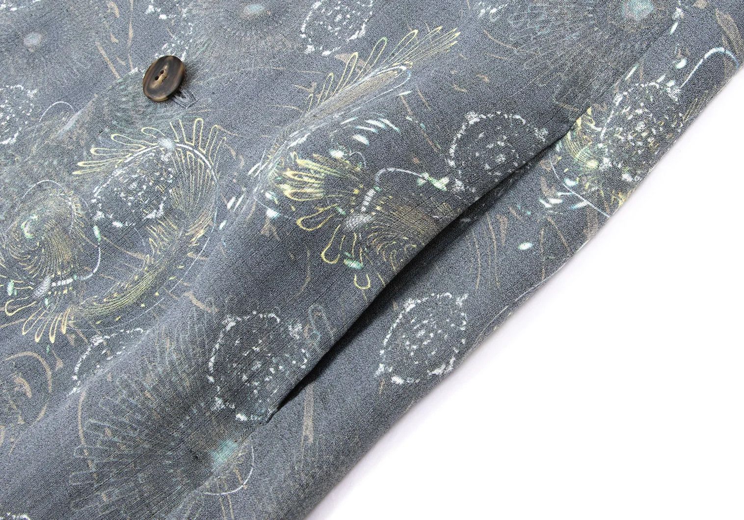 Issey Miyake Cyber Print Linen-Poly Summer Coat in Light Gray M Size US M / EU 48-50 / 2 - 8 Thumbnail