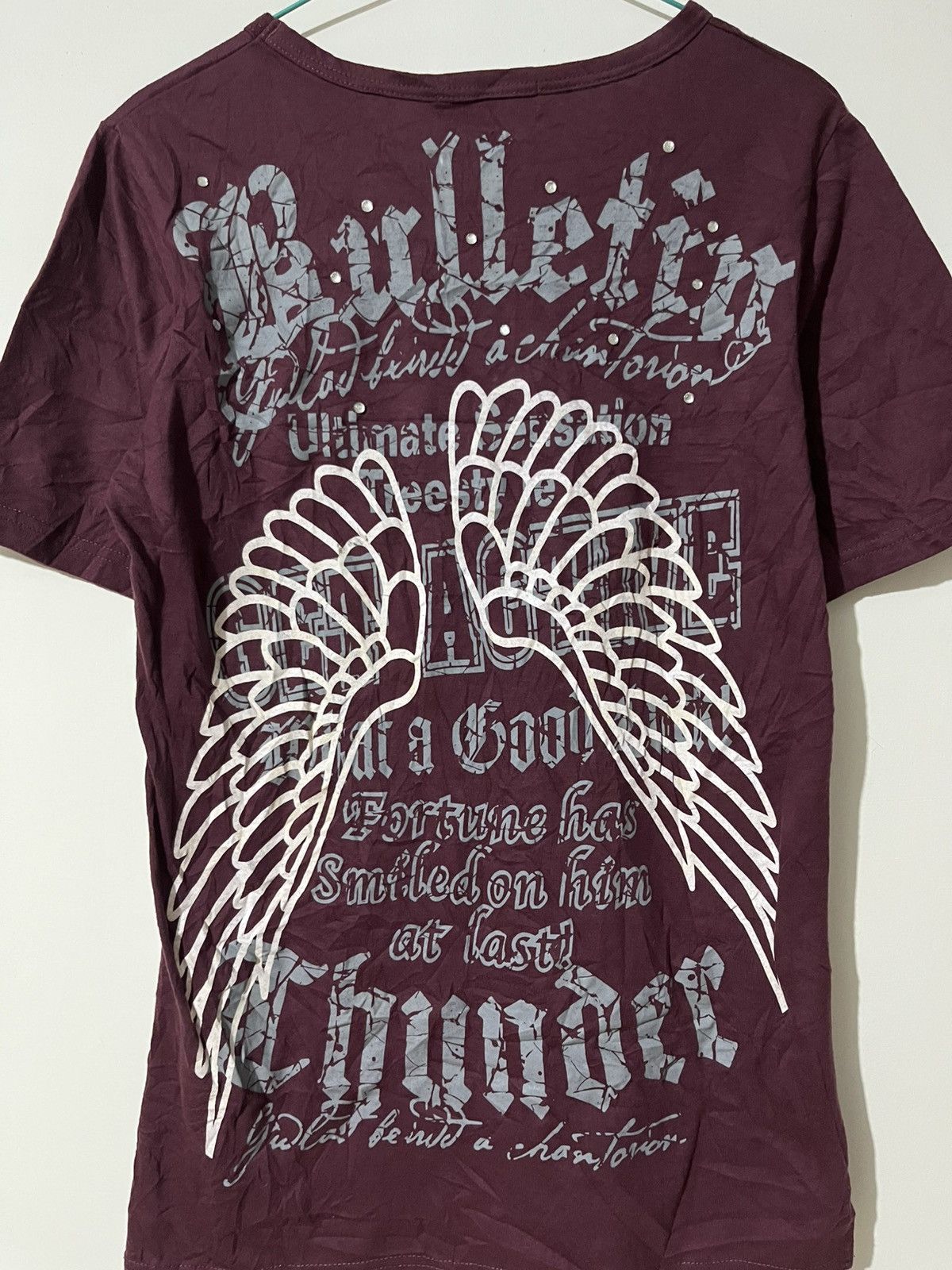 Japanese Brand Vkei style fairy wings tee Size US L / EU 52-54 / 3 - 6 Thumbnail