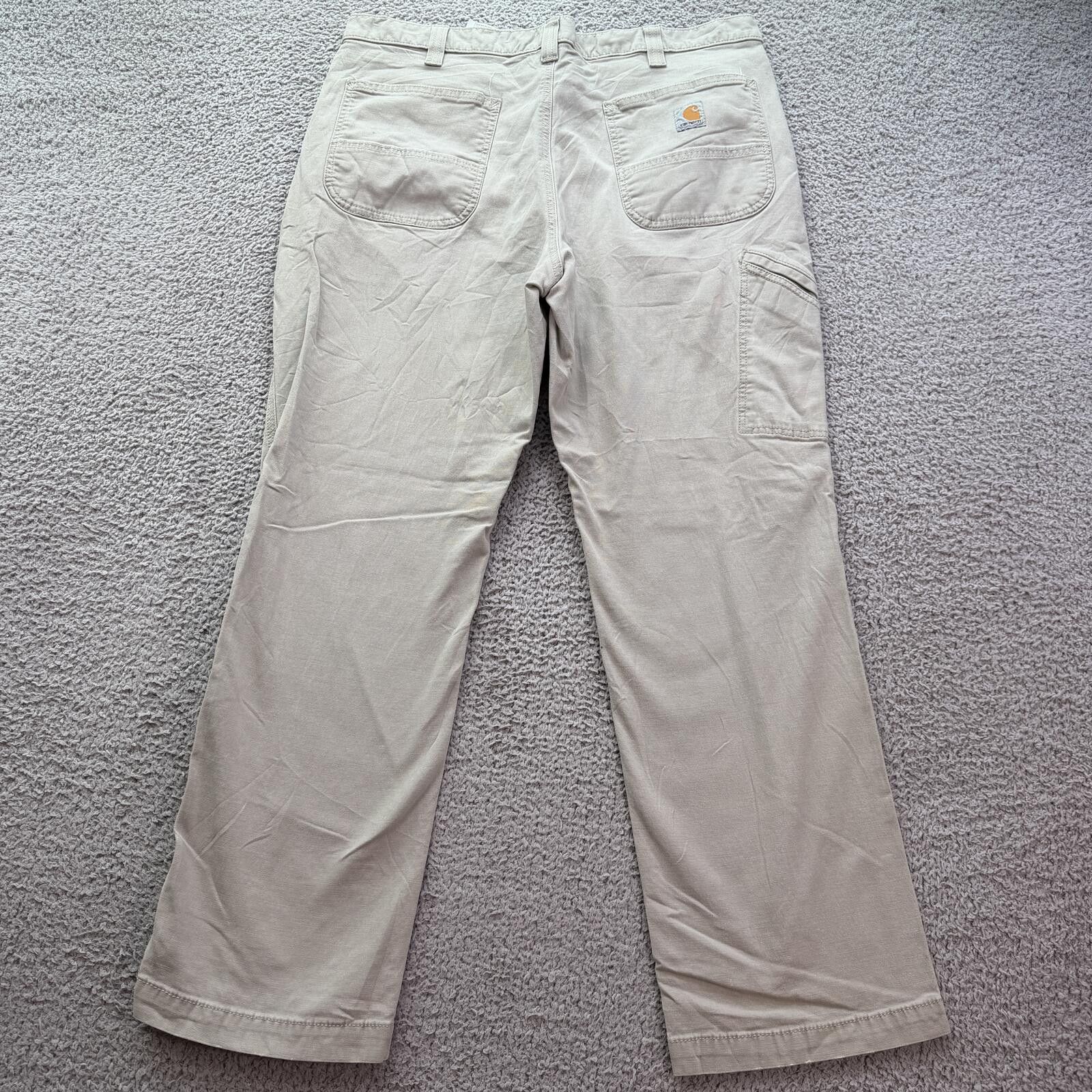 Carhartt Carhartt Relaxed Fit Work Pants Khaki Beige Style 38x30 Mens Size US 38 / EU 54 - 2 Thumbnail