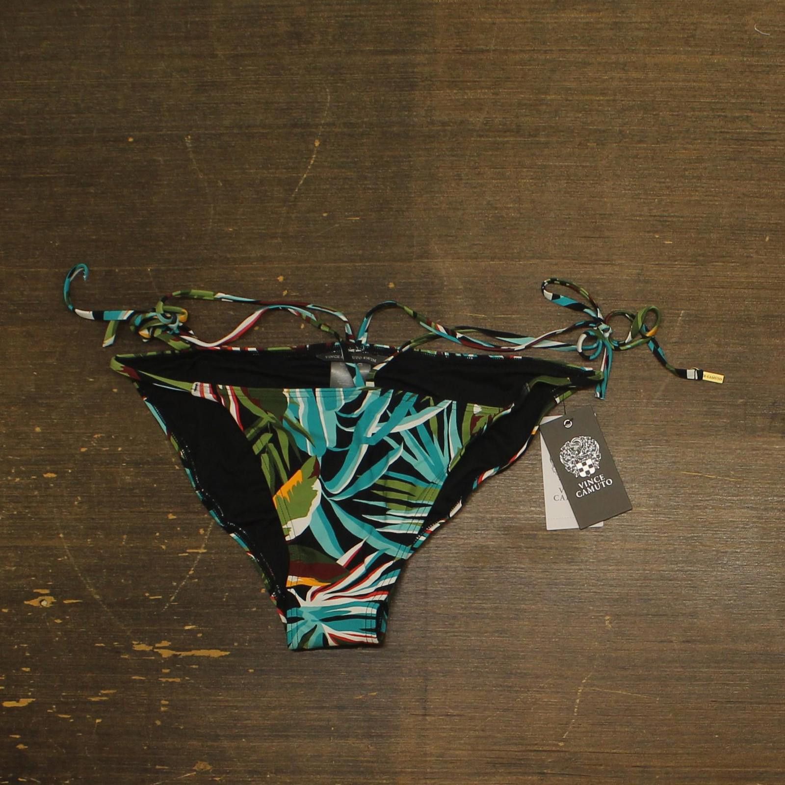 Vince Camuto Nwt Vince Camuto String Bikini Bottom V39790 Multi Black L Size ONE SIZE - 1 Thumbnail