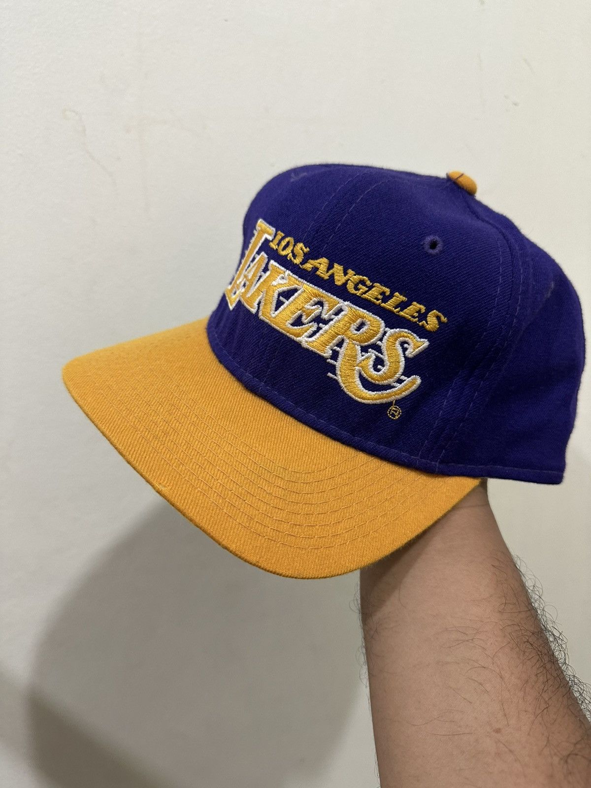 NBA 90’s Lakers Sport Specialties Snapback Size 7 3/8 Size ONE SIZE - 3 Thumbnail