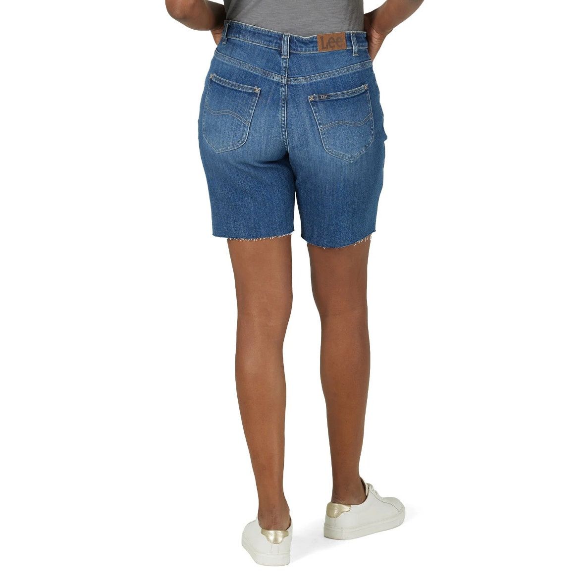 Lee Heritage Womens Cut Off Short classic Bermuda soft stretch Size 32" / US 10 / IT 46 - 2 Thumbnail