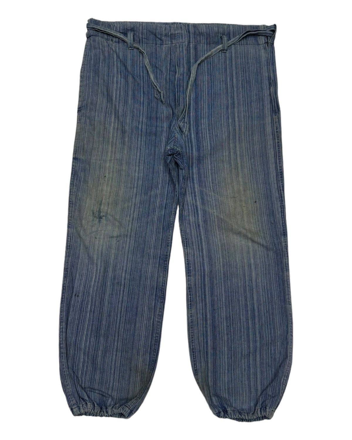 45rpm × Kapital Vintage Japanese Stripe Baggy Hakama Style Pants Size US 40 / EU 56 - 1 Thumbnail