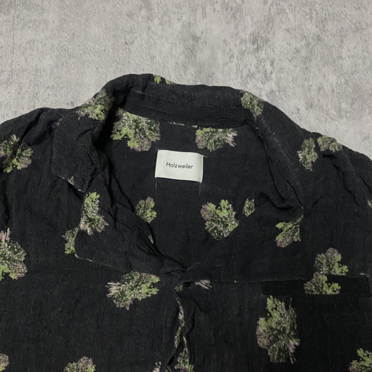 Other Black and green floral button-up shirt Size US L / EU 52-54 / 3 - 3 Thumbnail