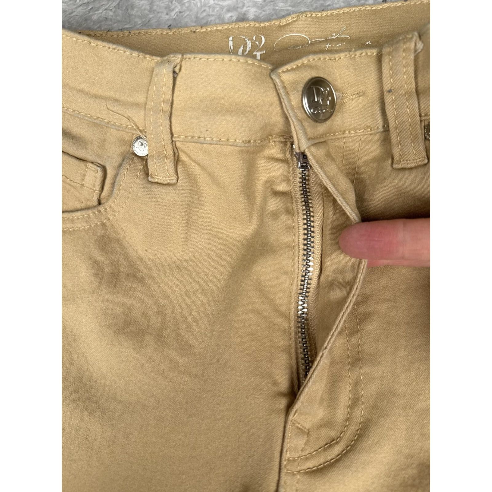 Vintage Dianne Gilman DG2 Jeans Women 6 Tall Beige Denim Bootcut Cotton Blend High Rise 27x33 Bootscut Stretch 5-Pocket Jeans Girls/Teen Size 28" / US 6 / IT 42 - 5 Thumbnail