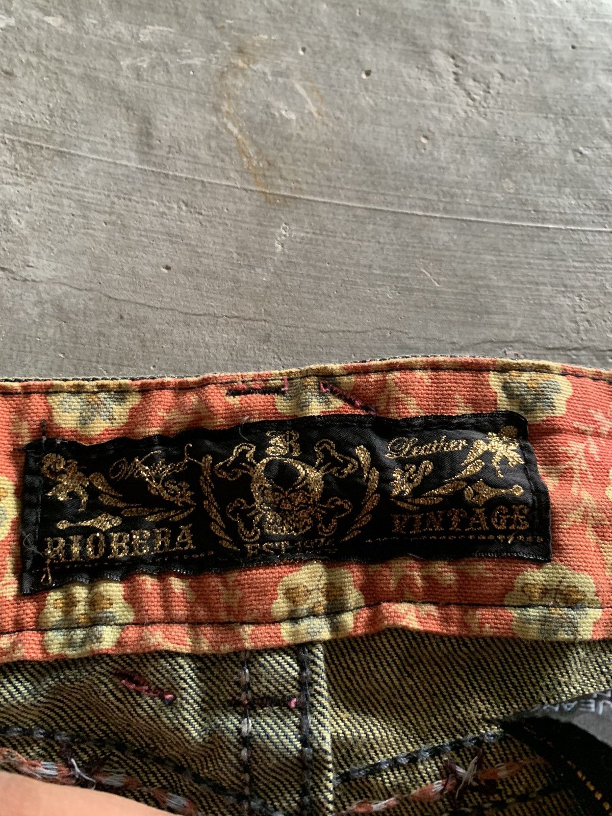 If Six Was Nine y2k rusty flare riobera jeans spellout embroidery hi-rise Size US 30 / EU 46 - 9 Thumbnail