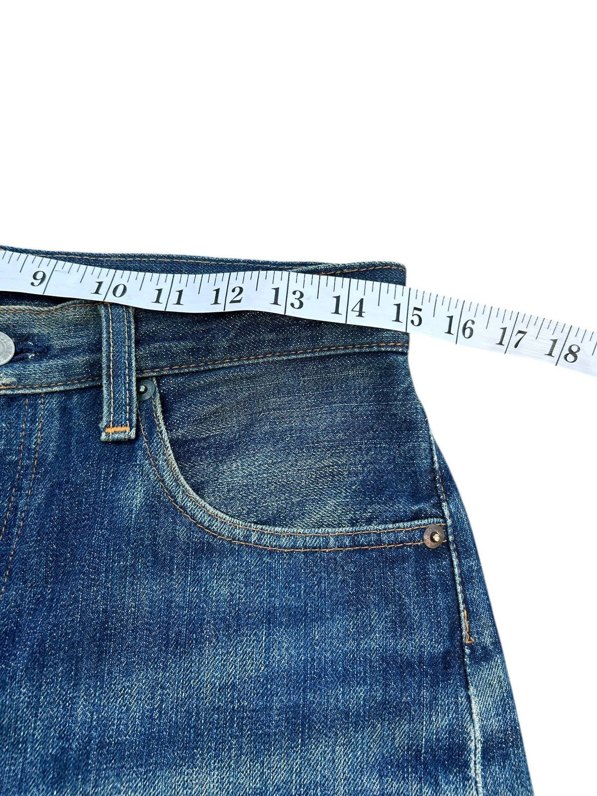 Kapital Vintage Levis Big E Selvedge Distressed Denim Jeans Size US 30 / EU 46 - 19 Thumbnail