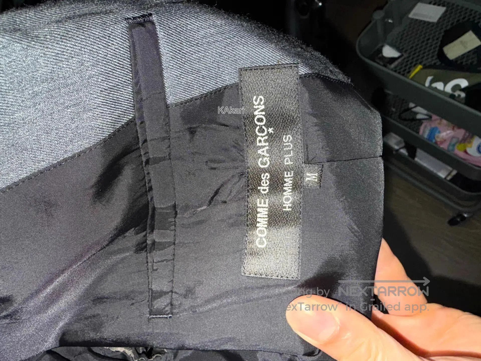 Comme des Garcons Gray Printed Light Jacket with Button Front. Size US M / EU 48-50 / 2 - 3 Thumbnail