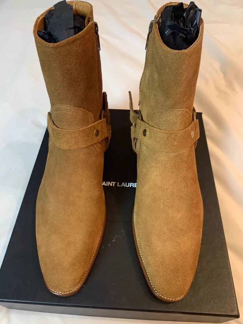 Yves Saint Laurent saint laurent Suede buckled Chelsea boots 2501-Nextarrow Size US 10 / EU 43 - 2 Thumbnail