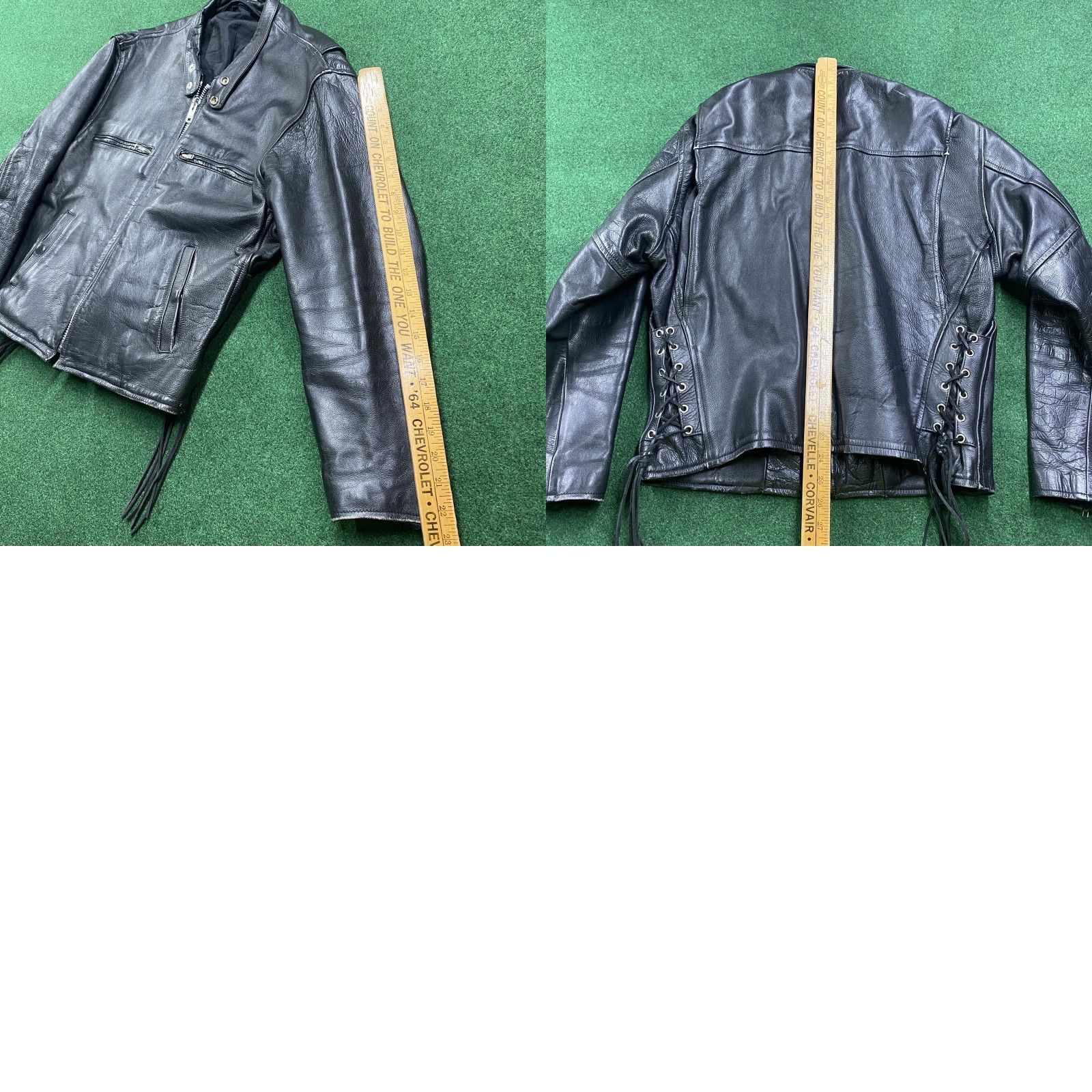 Vintage VINTAGE Leather Jacket Mens M Black 80S 90S Fringe Tassel Cafe Racer Coat Fashion Vintage Mens Leather Jacket M Black 80s 90s Fringe Cafe Racer Coat Size US M / EU 48-50 / 2 - 8 Thumbnail