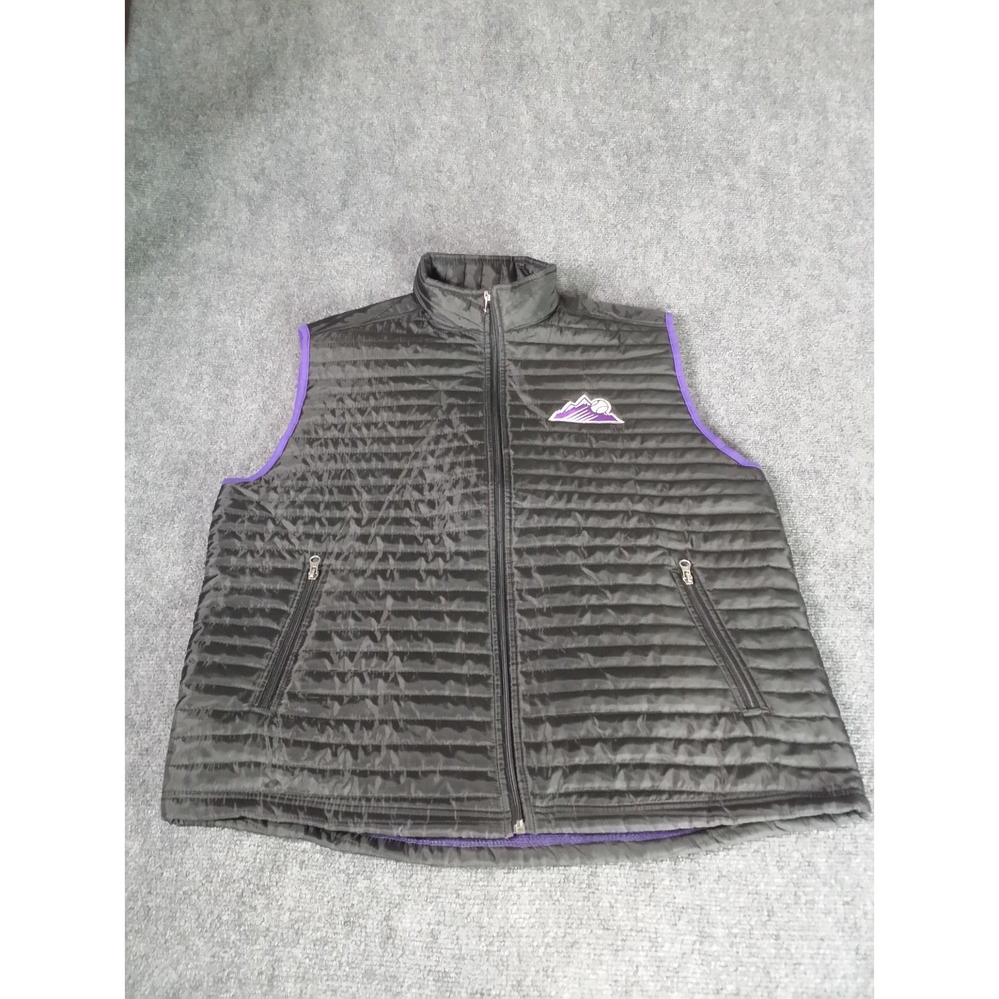 MLB Colorado Rockies Sleeveless Puffer Vest Men Sz L King Sooper Size US L / EU 52-54 / 3 - 1 Thumbnail