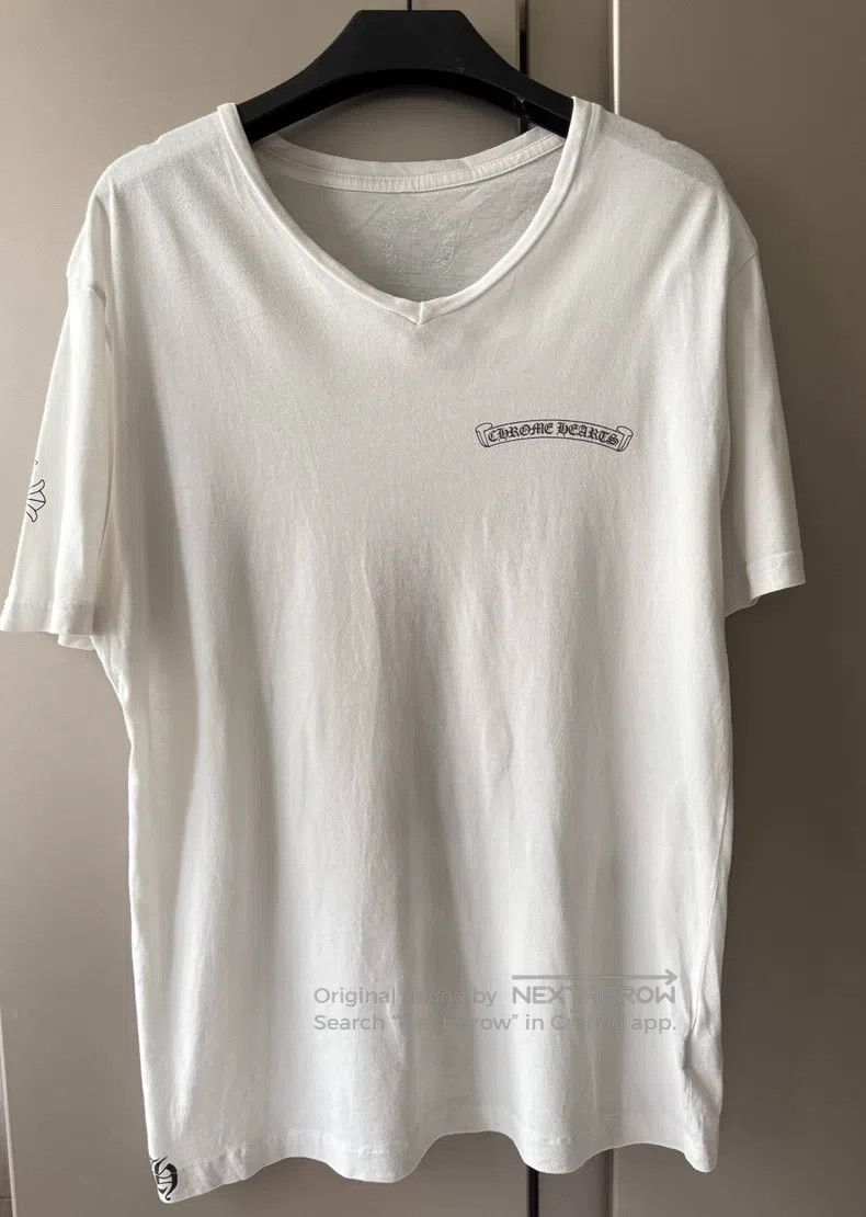 Chrome Hearts CHROME HEARTS Size M White V-neck scroll phantom cross shor Size US M / EU 48-50 / 2 - 1 Thumbnail