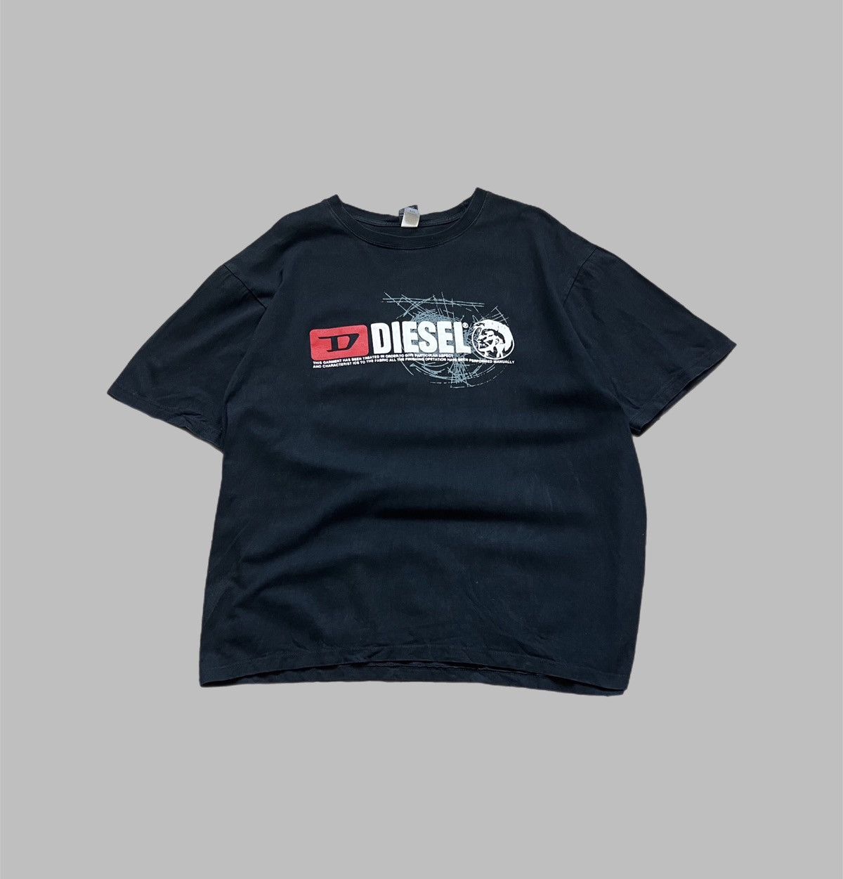 Diesel Vintage Diesel T-Shirt Big Logo Japanese Hype Rare Size US XXL / EU 58 / 5 - 1 Thumbnail