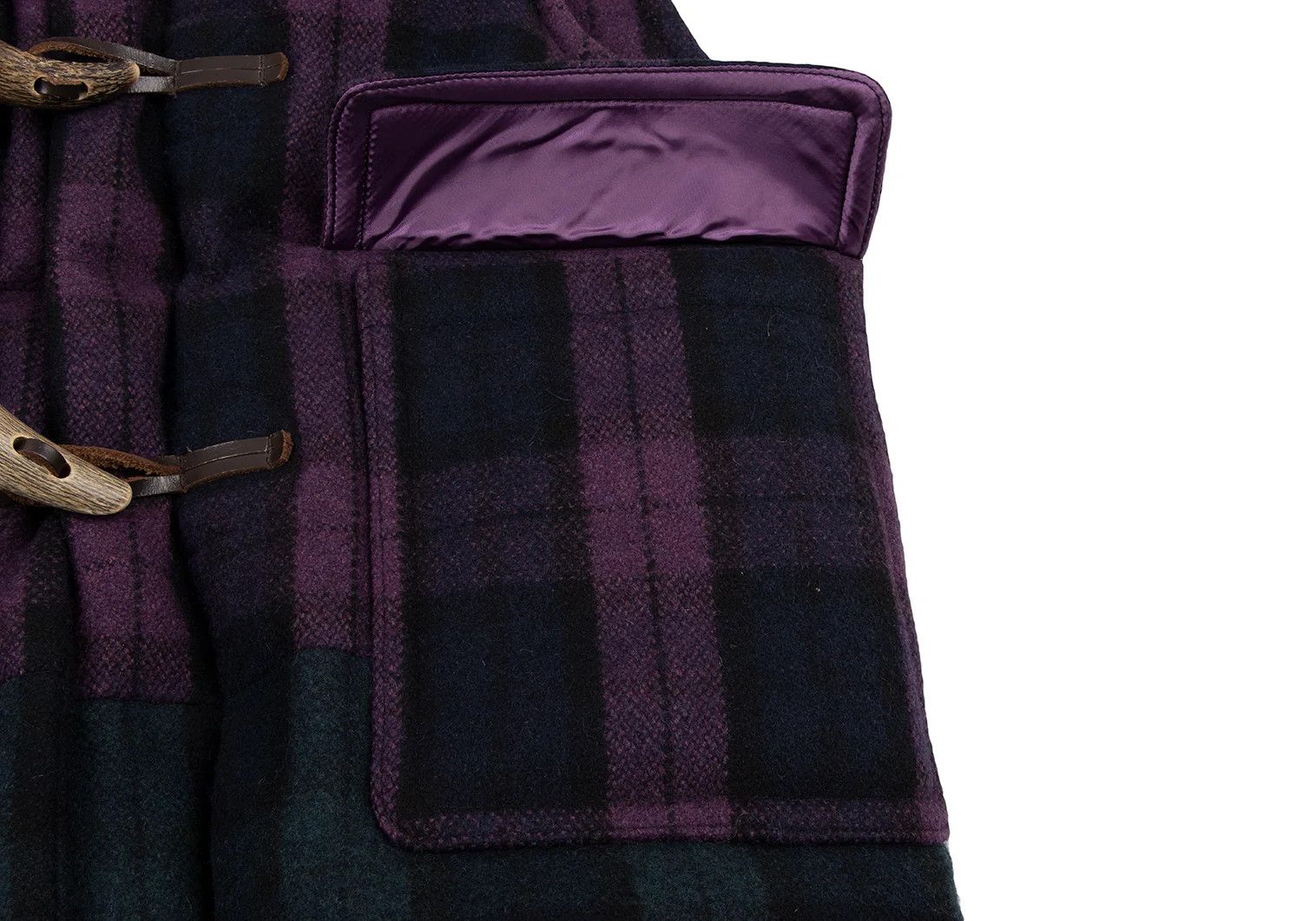 Ganryu Check Hooded Down Vest in Purple, Navy, and Green Size US S / EU 44-46 / 1 - 14 Thumbnail