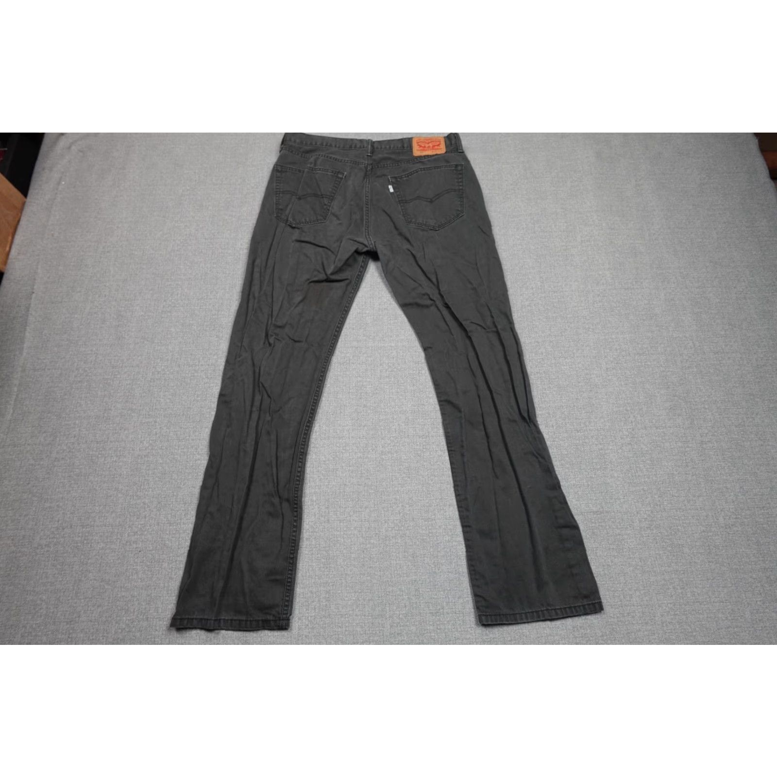 Levi's Levi's 505 Jeans Mens 36x34 Black Regular Fit Western Cowboy Rancher Dark Wash Size US 36 / EU 52 - 4 Thumbnail