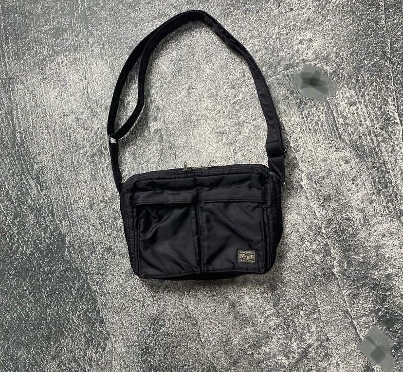 image of Porter Tanker Sling Bag Made In Japan in Black, Men's