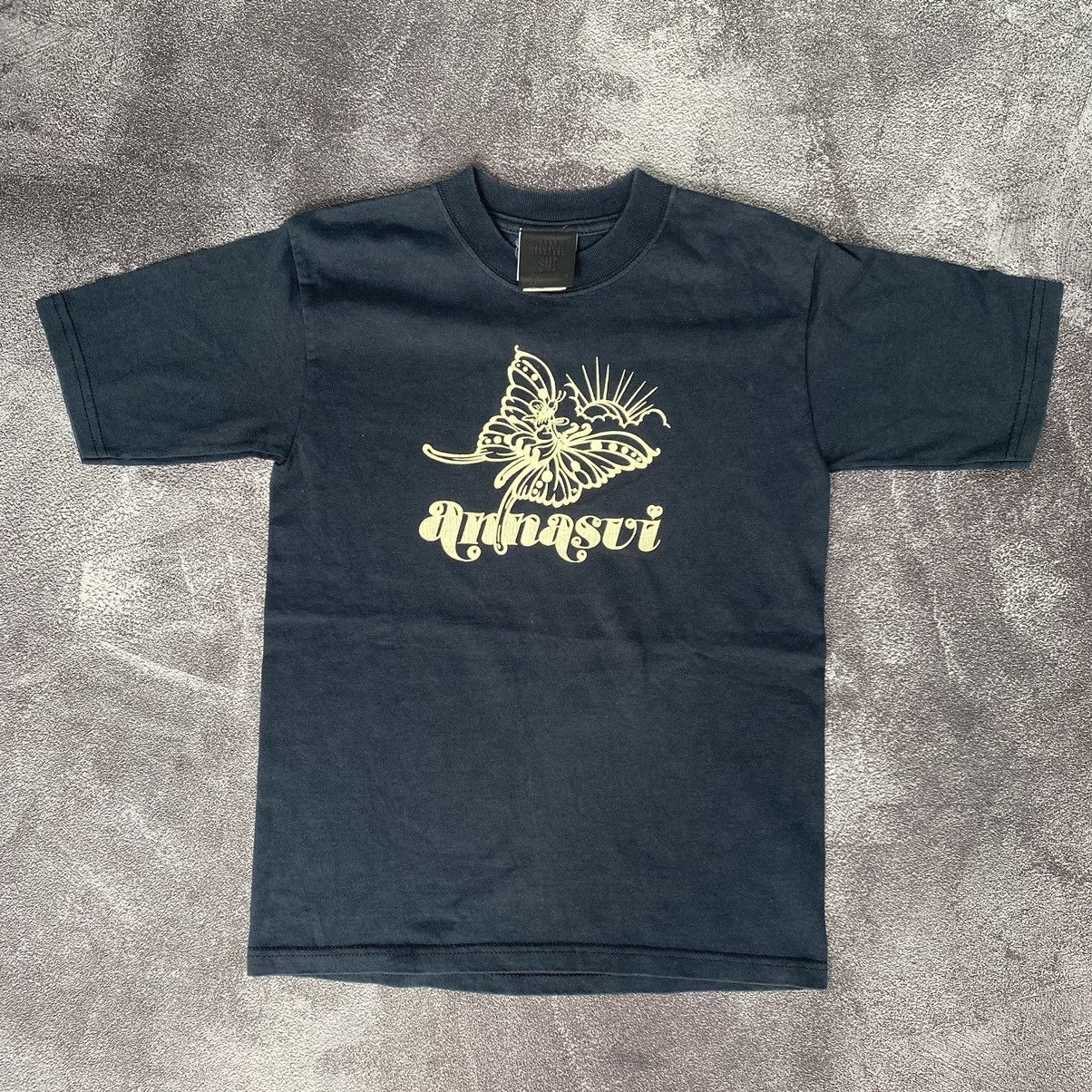 Japanese Brand × Vintage Vintage Rare Anna Sui Designer Butterfly Tee Size US XXS / EU 40 - 1 Thumbnail