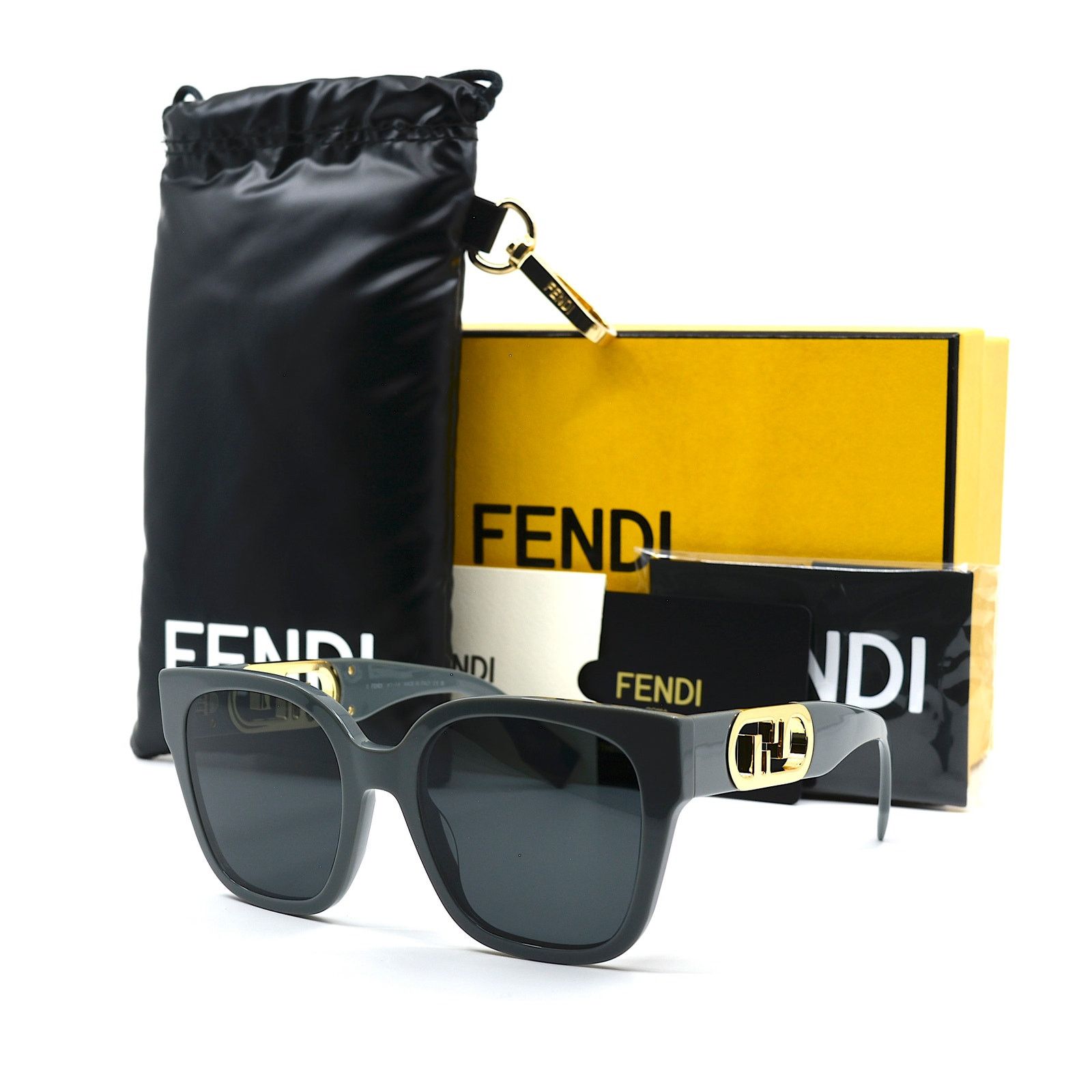 Fendi NEW FENDI FE40063I 20A GREY WOMEN'S AUTHENTIC SUNGLASSES Size ONE SIZE - 4 Thumbnail