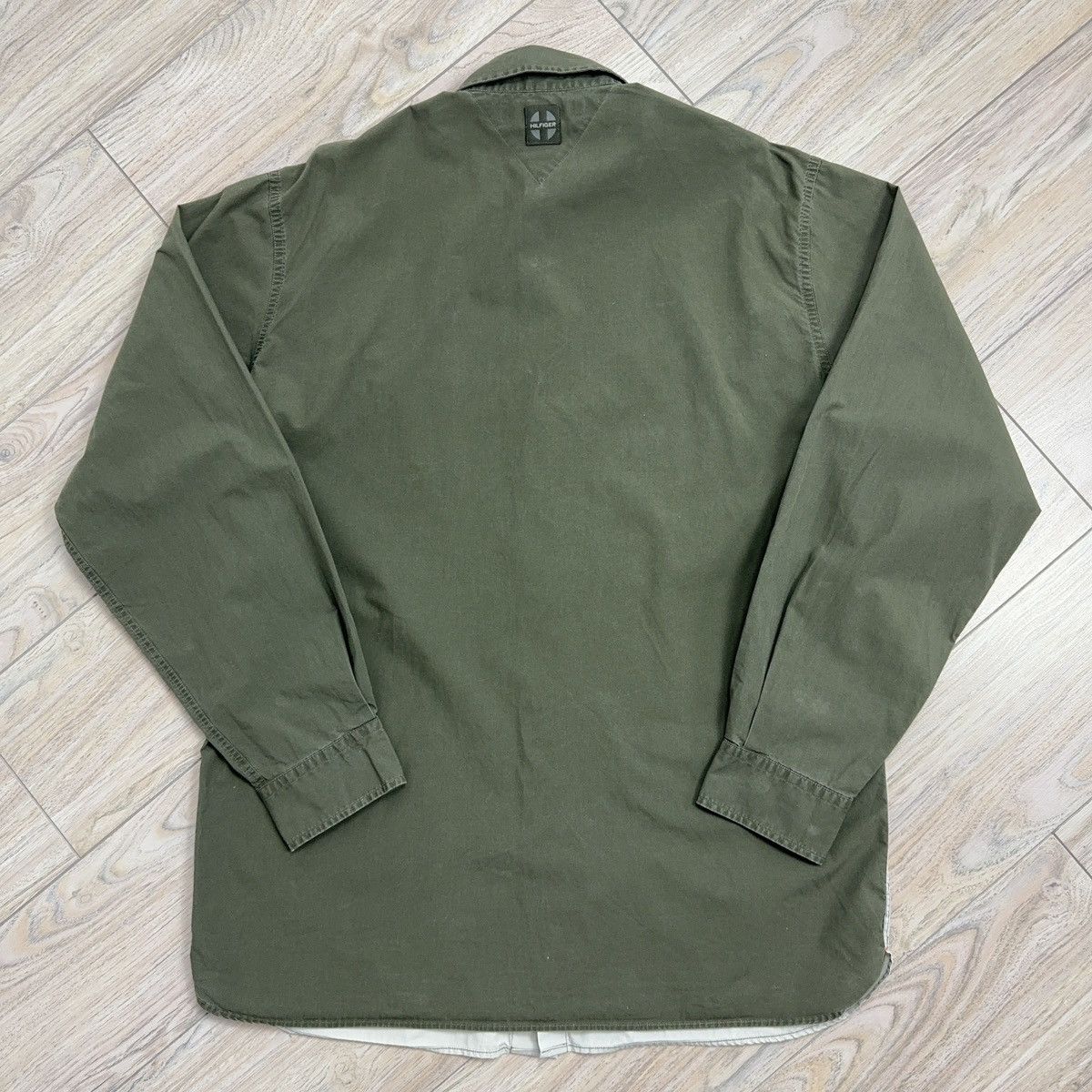 Polo Ralph Lauren Vintage Tommy Hilfiger Y2K Military Tactical Olive Shirt Size US M / EU 48-50 / 2 - 12 Thumbnail