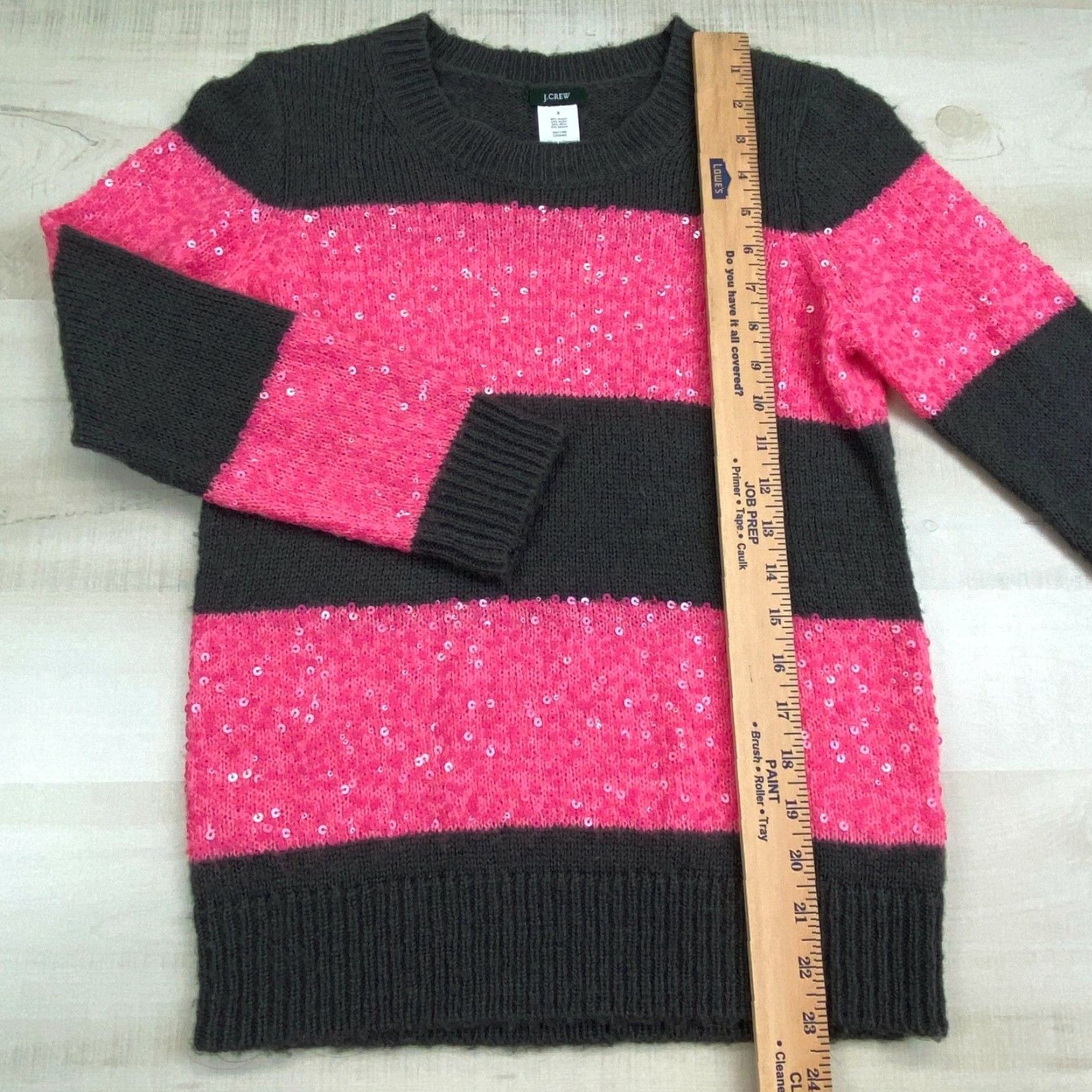 J.Crew J.Crew Women's Striped Sequin Sweater Small Multicolor Size S / US 4 / IT 40 - 7 Thumbnail