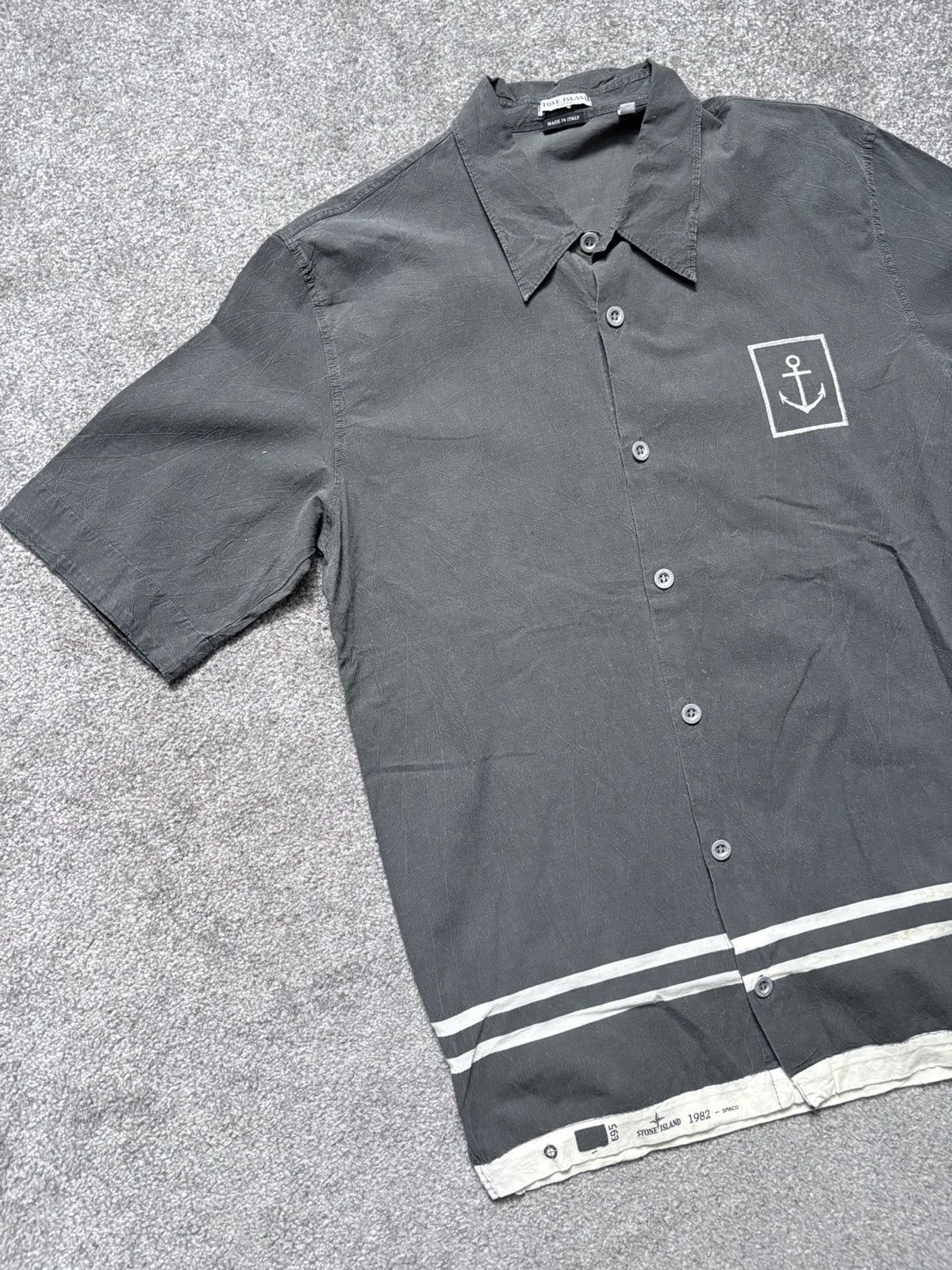 Stone Island Stone Island 2005 Marina Anchor Vintage Shirt Size US S / EU 44-46 / 1 - 2 Thumbnail