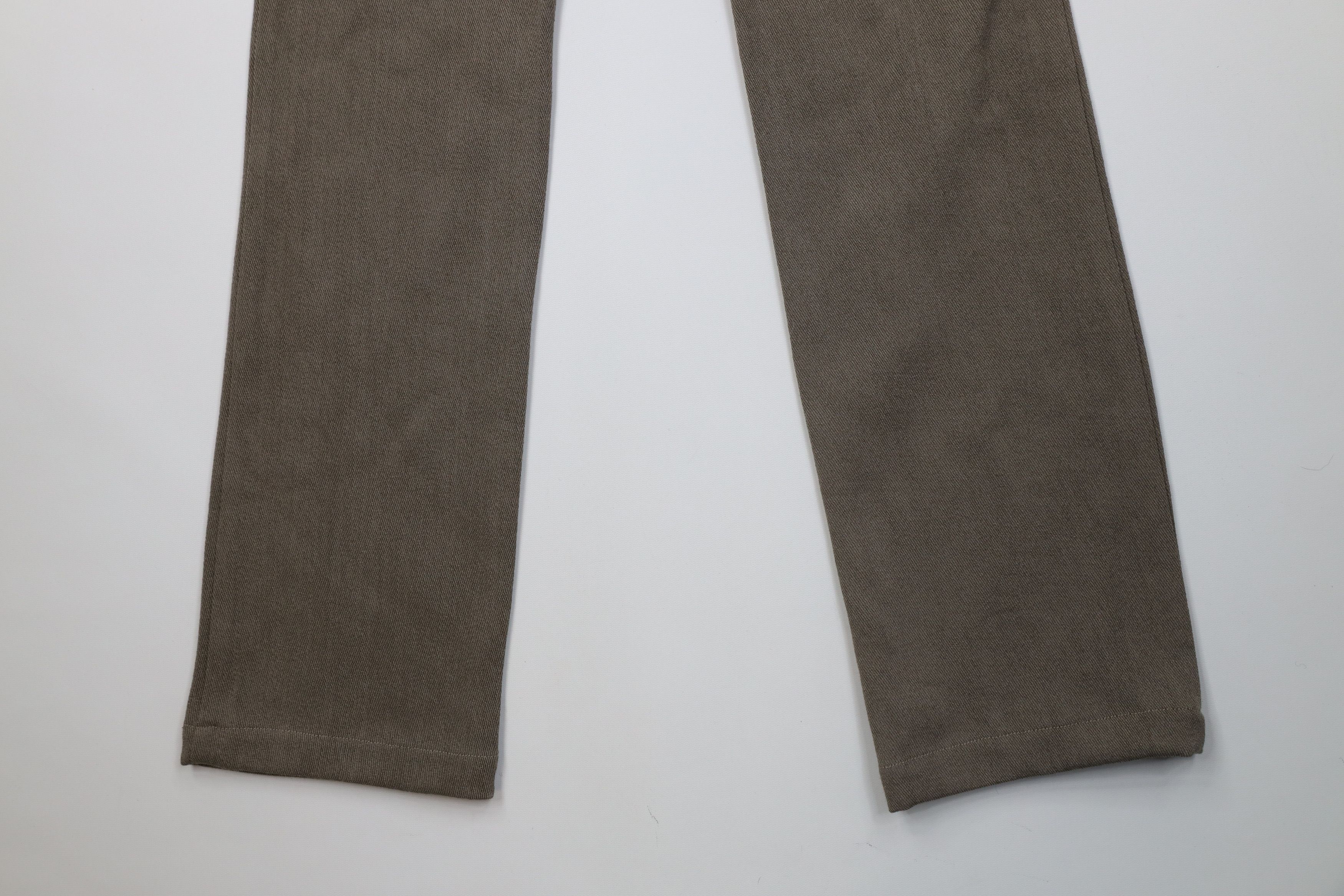 Gustin Gustin Whipcord Button Fly Straight Leg Chino Pants Beige Size US 33 - 12 Thumbnail